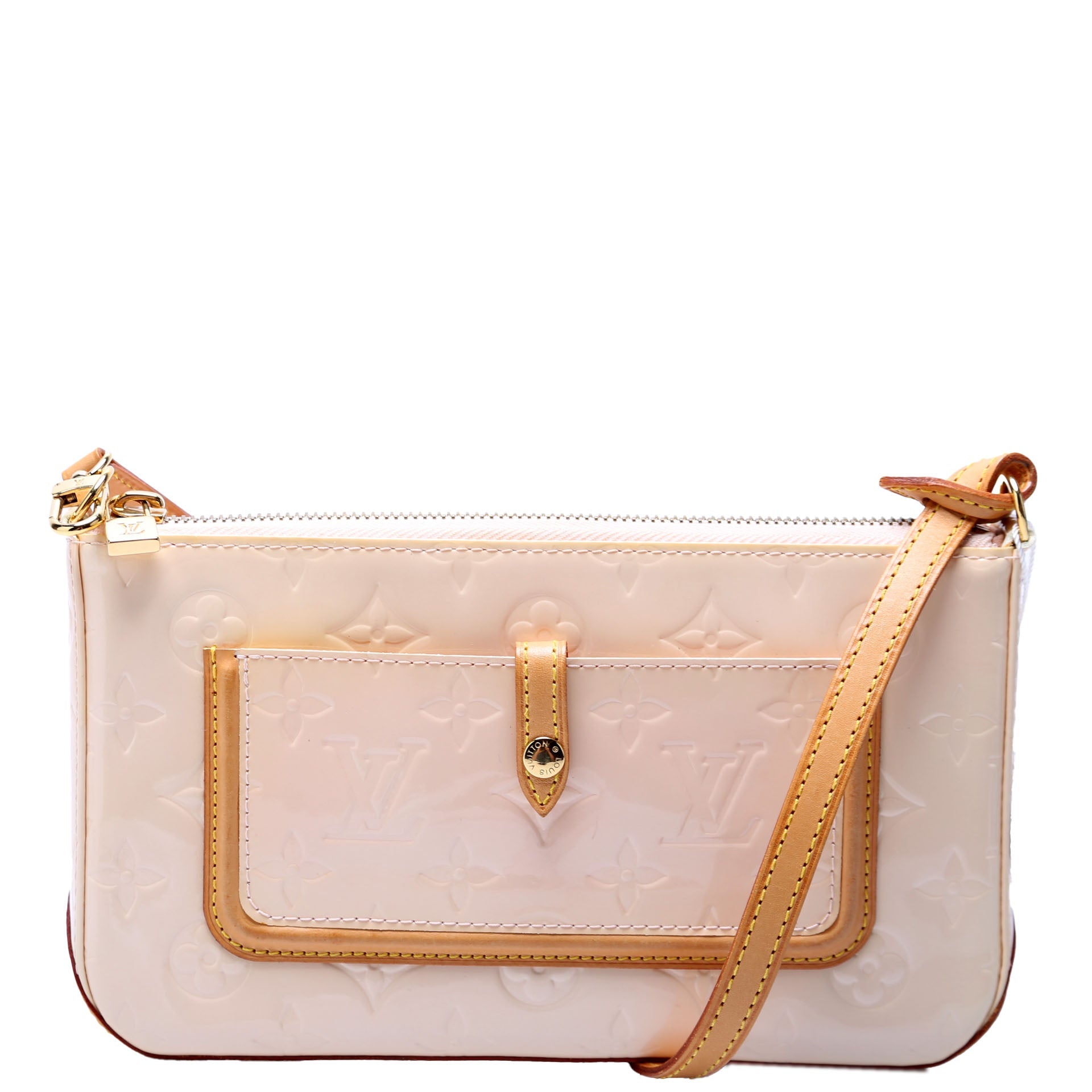 Pochette Mallory Vernis Cream/Brown