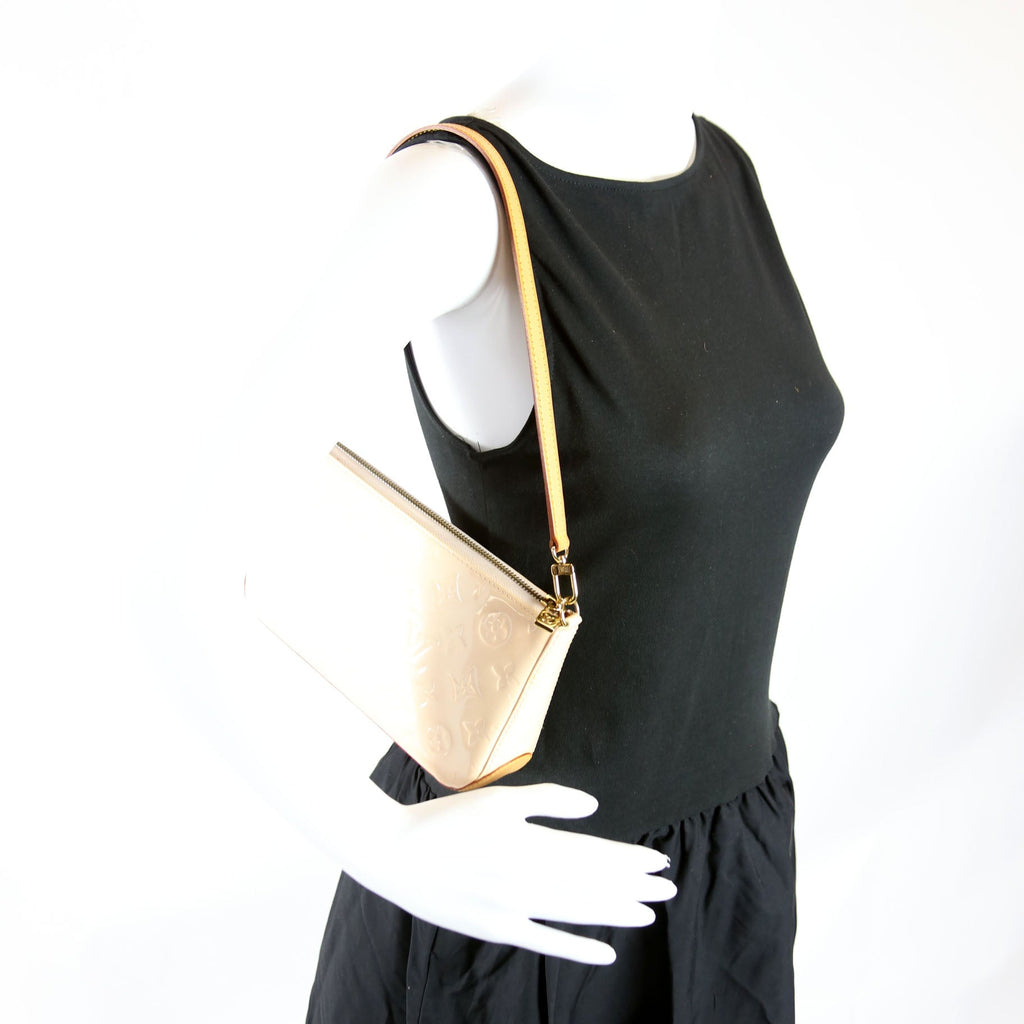 Pochette Mallory Vernis Cream/Brown