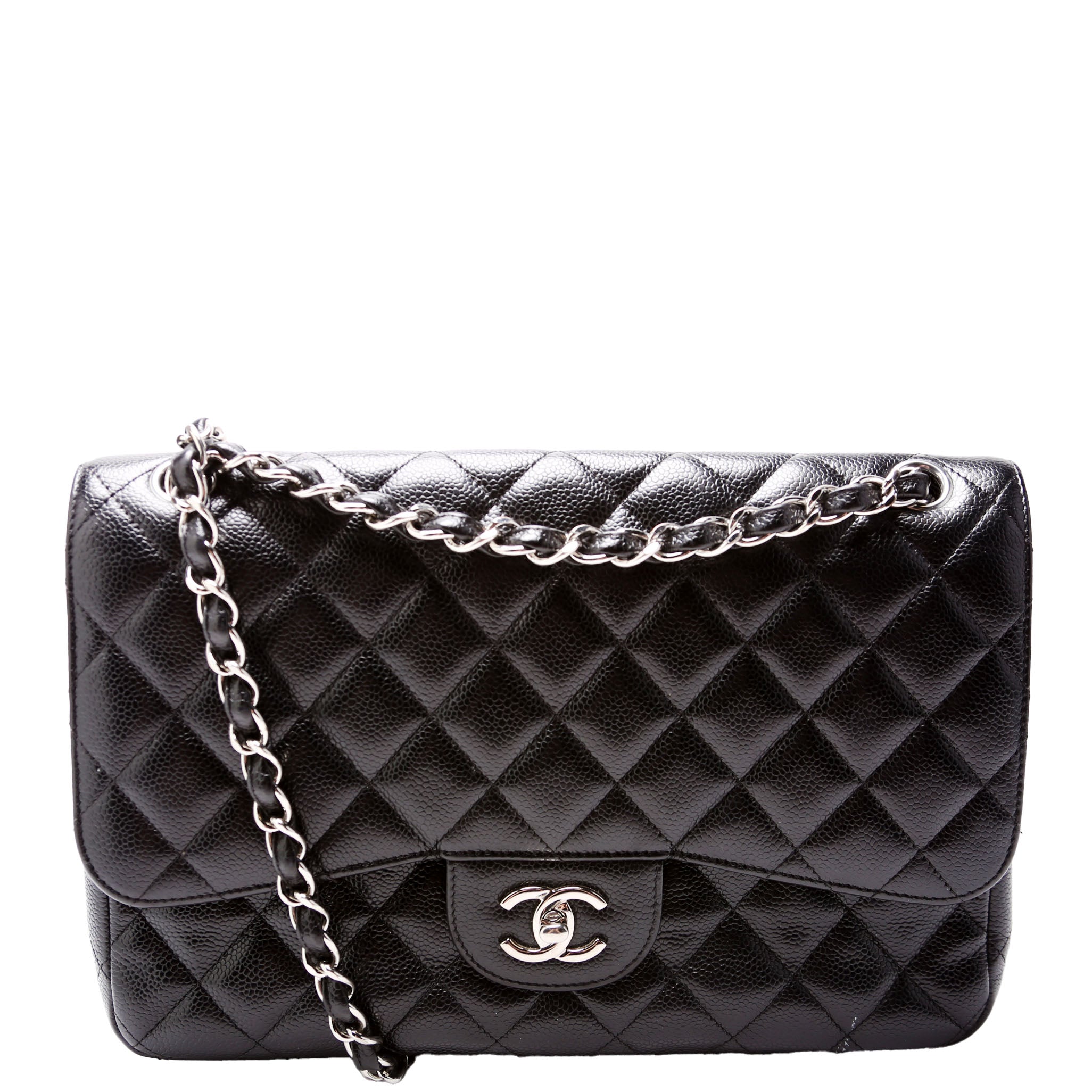 Classic Flap Jumbo Caviar 21-24M Black