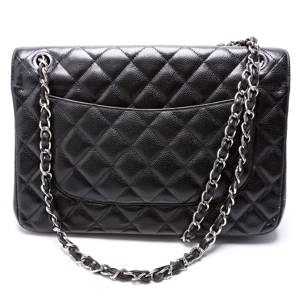 Classic Flap Jumbo Caviar 21-24M Black