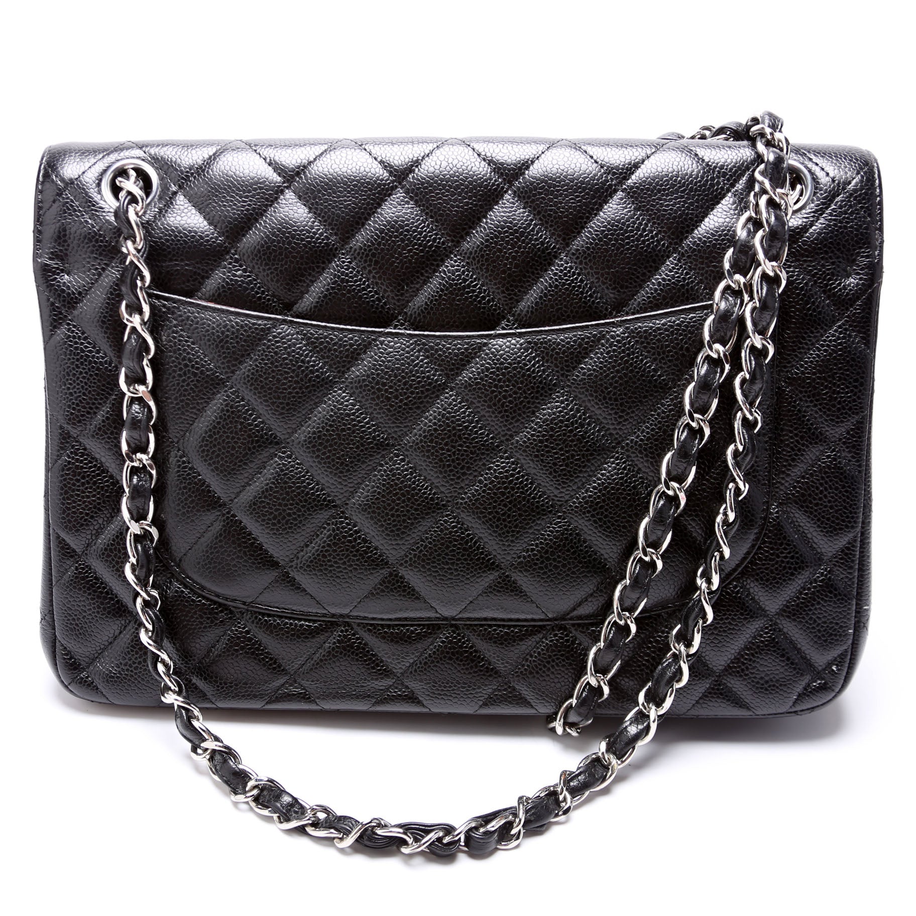 Classic Flap Jumbo Caviar 21-24M Black