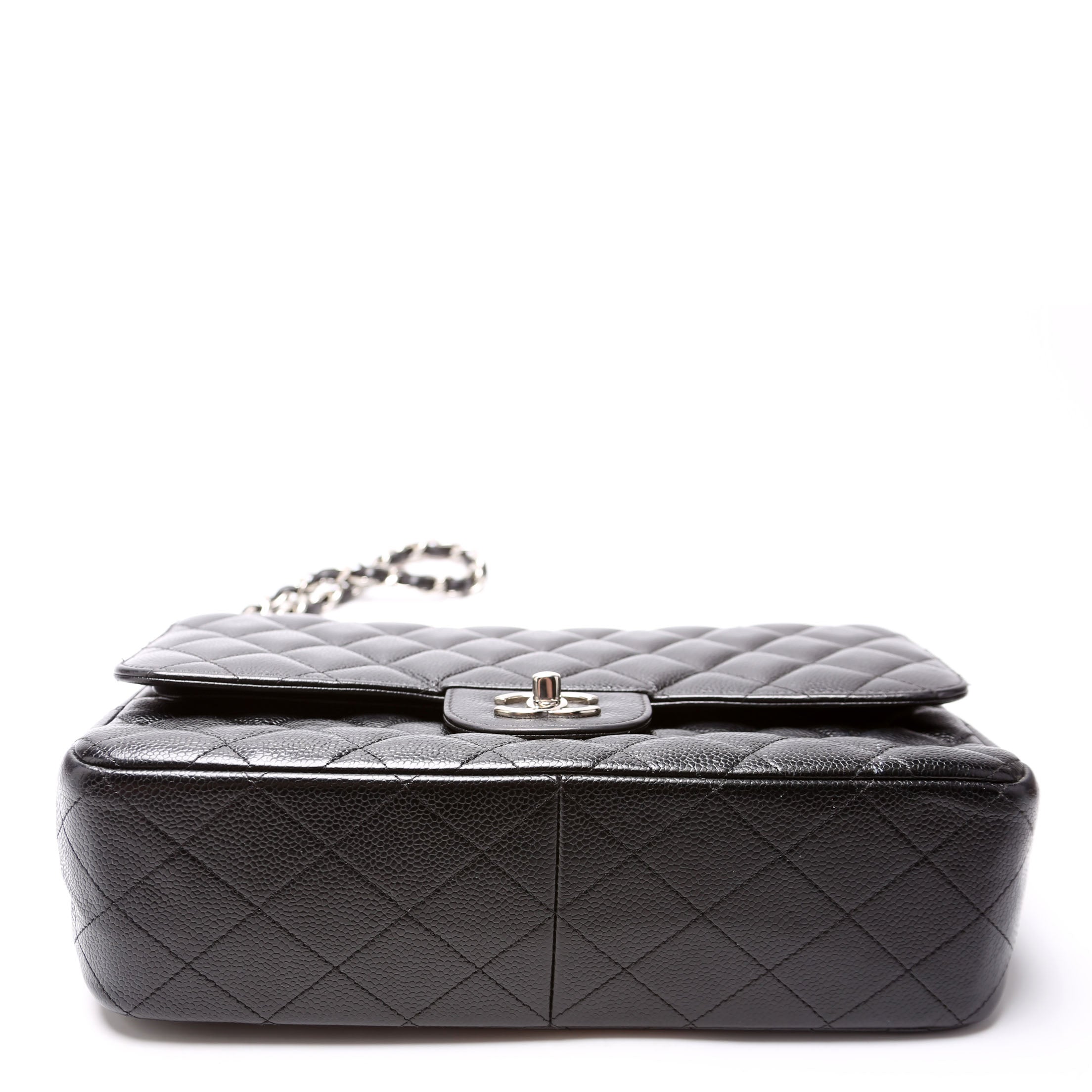 Classic Flap Jumbo Caviar 21-24M Black