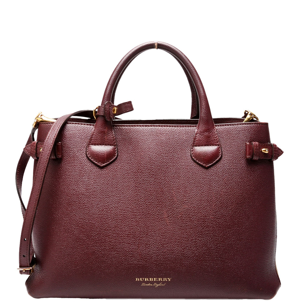 3962178 Banner Tote Medium Burgundy