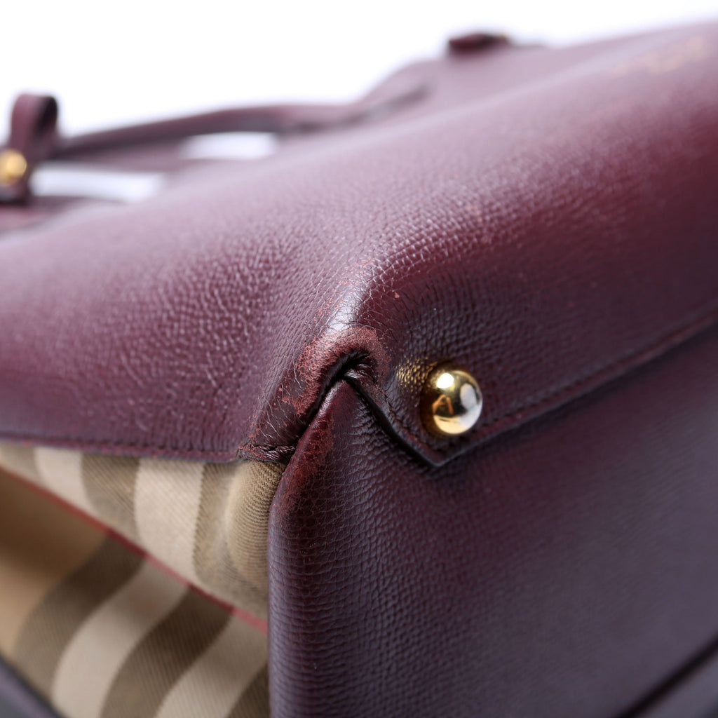 3962178 Banner Tote Medium Burgundy
