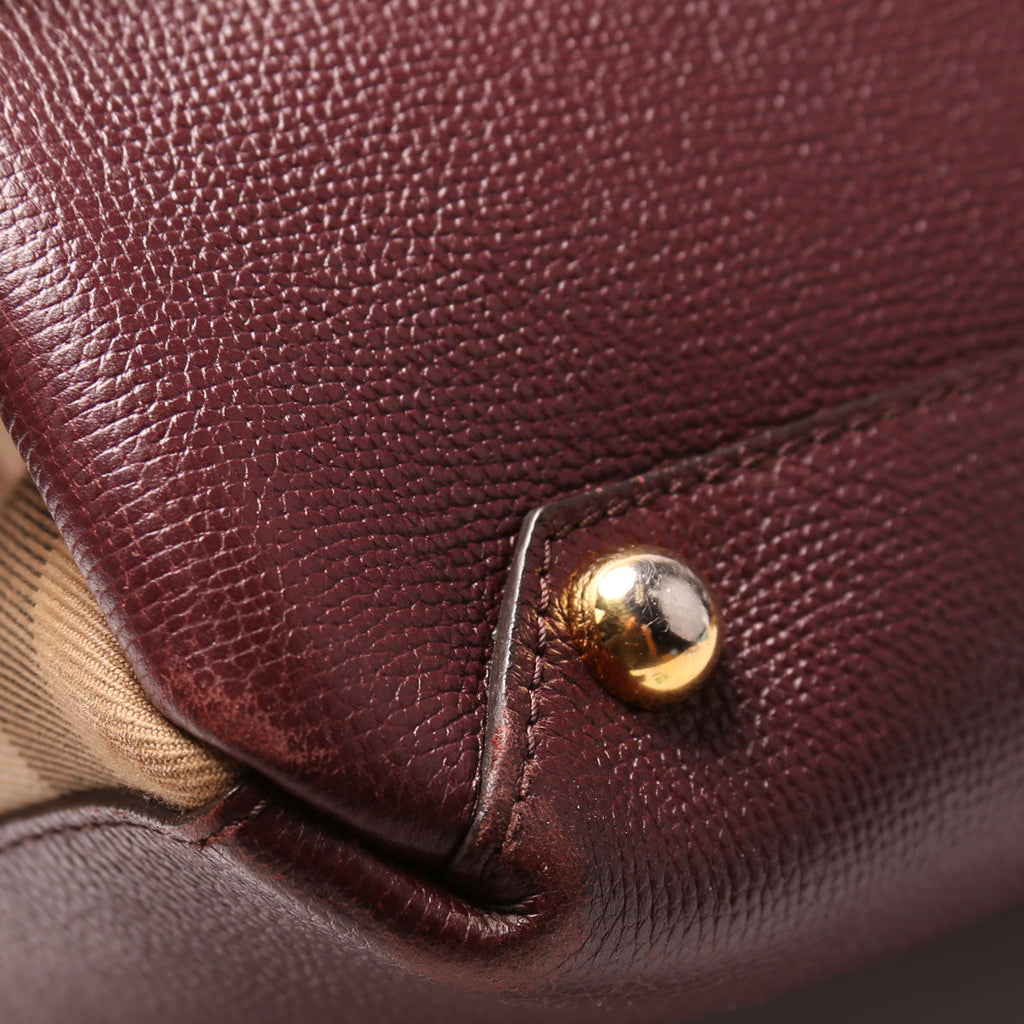 3962178 Banner Tote Medium Burgundy