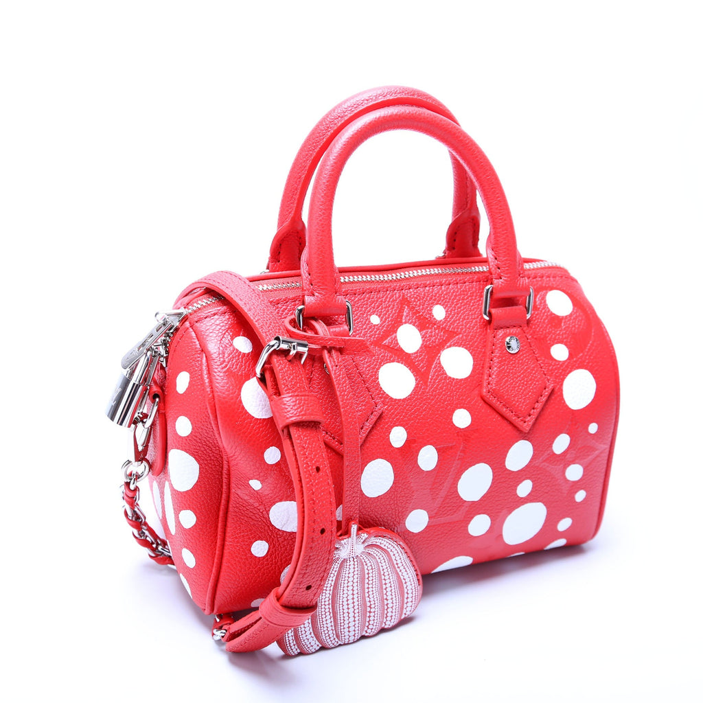 Speedy 20 Bandouliere Kusama Dots Empreinte Red
