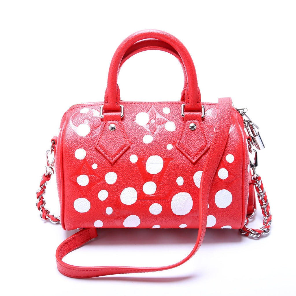 Speedy 20 Bandouliere Kusama Dots Empreinte Red