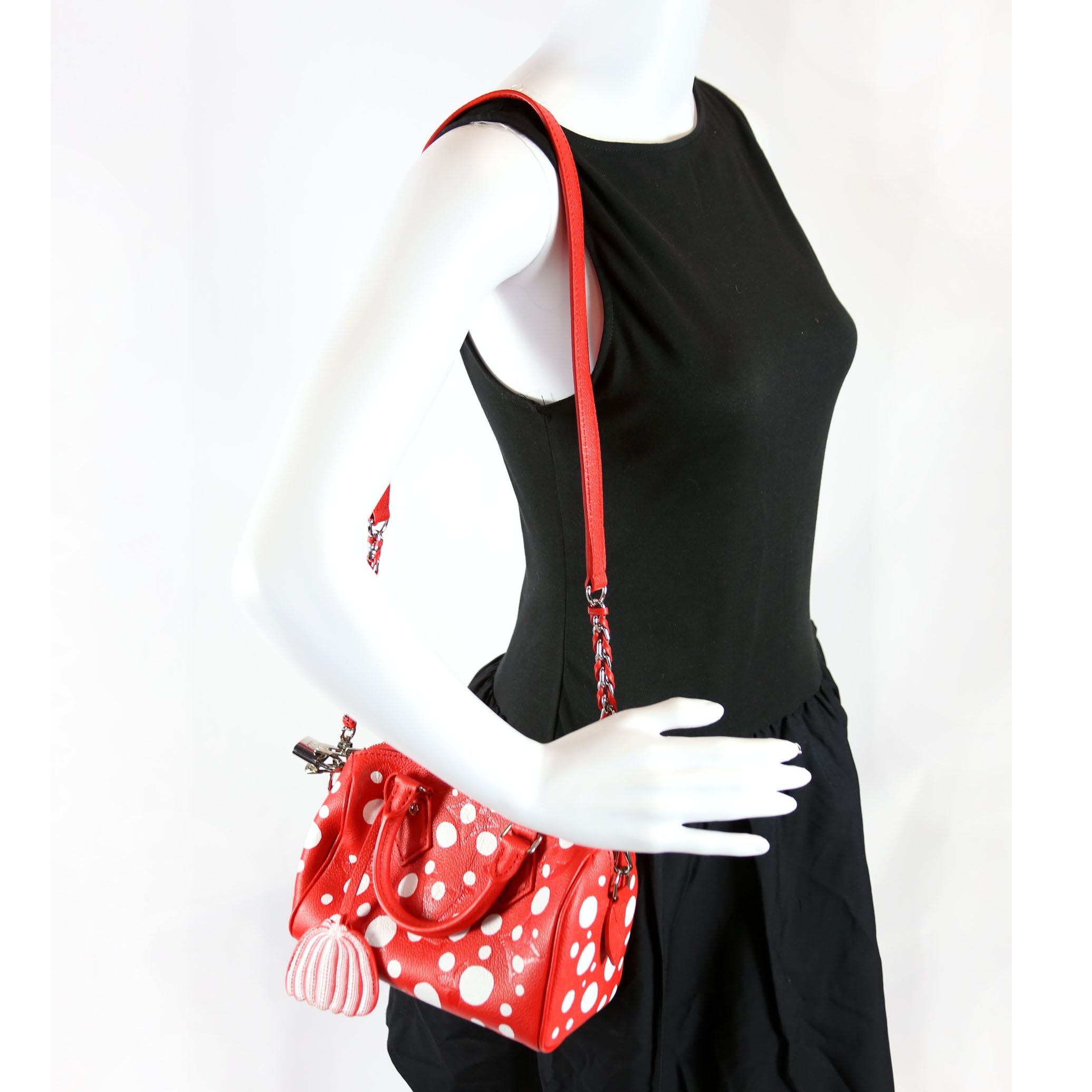 Speedy 20 Bandouliere Kusama Dots Empreinte Red