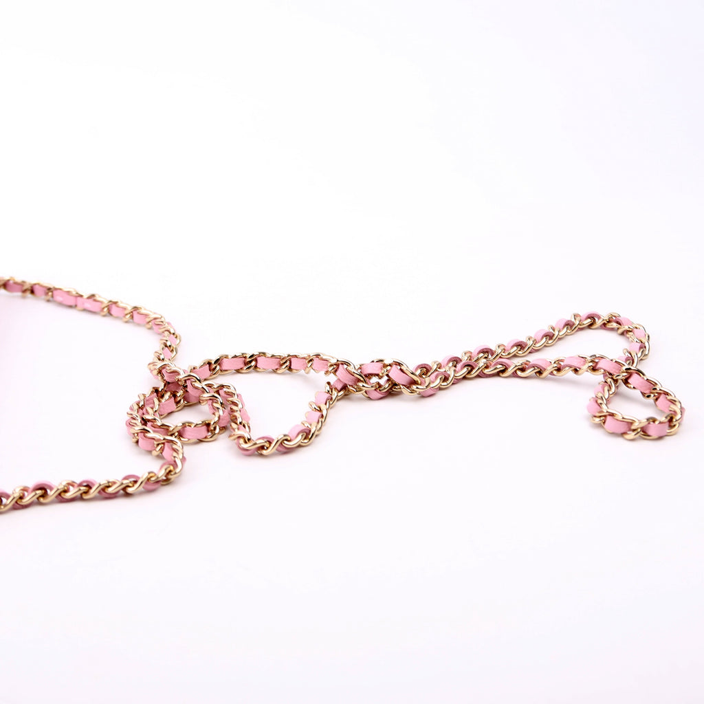 Clutch On Chain East West RFID Pink