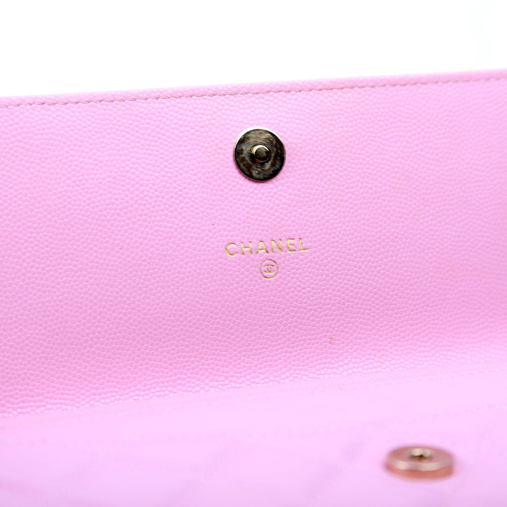 Clutch On Chain East West RFID Pink