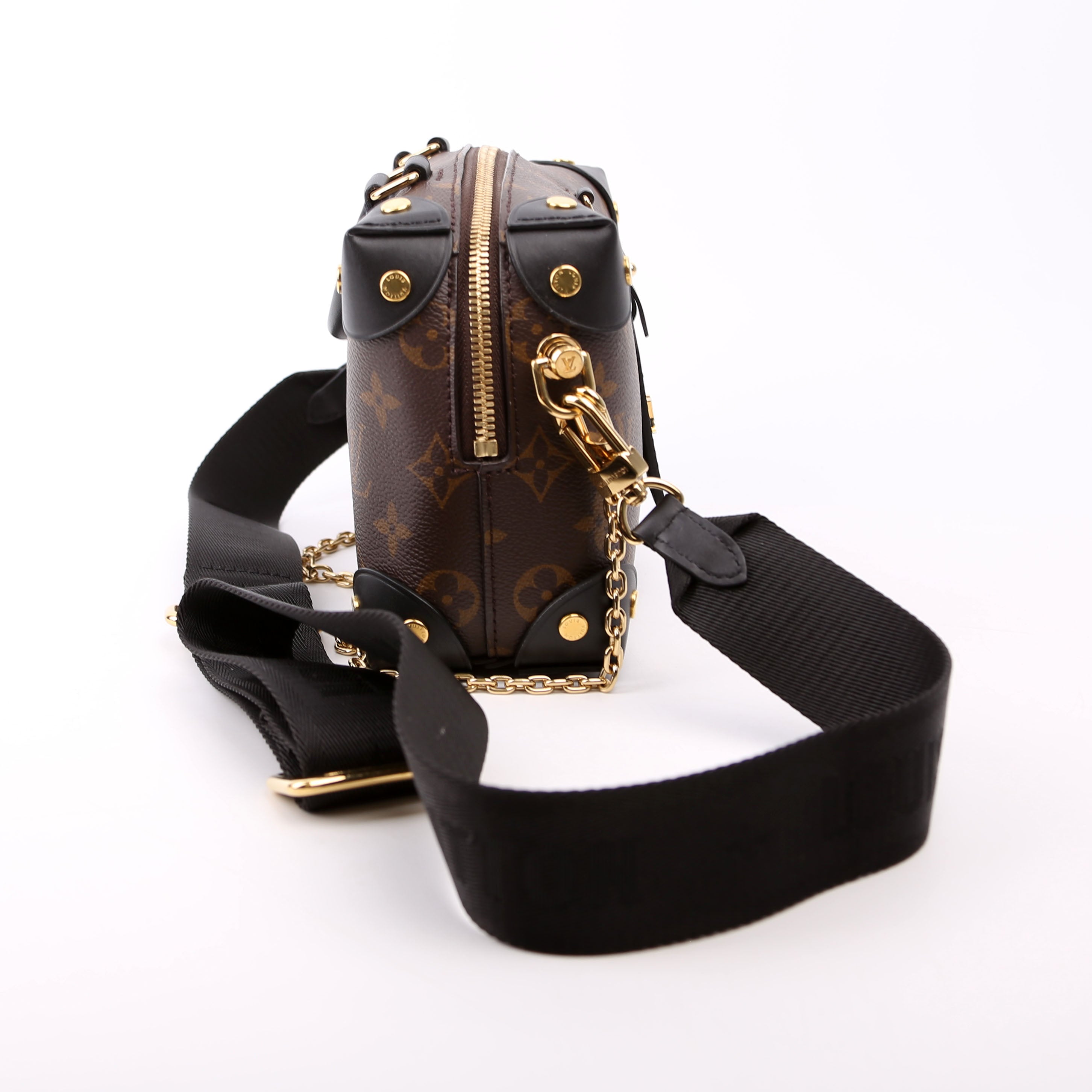 Petite Malle Souple Monogram Black/Brown