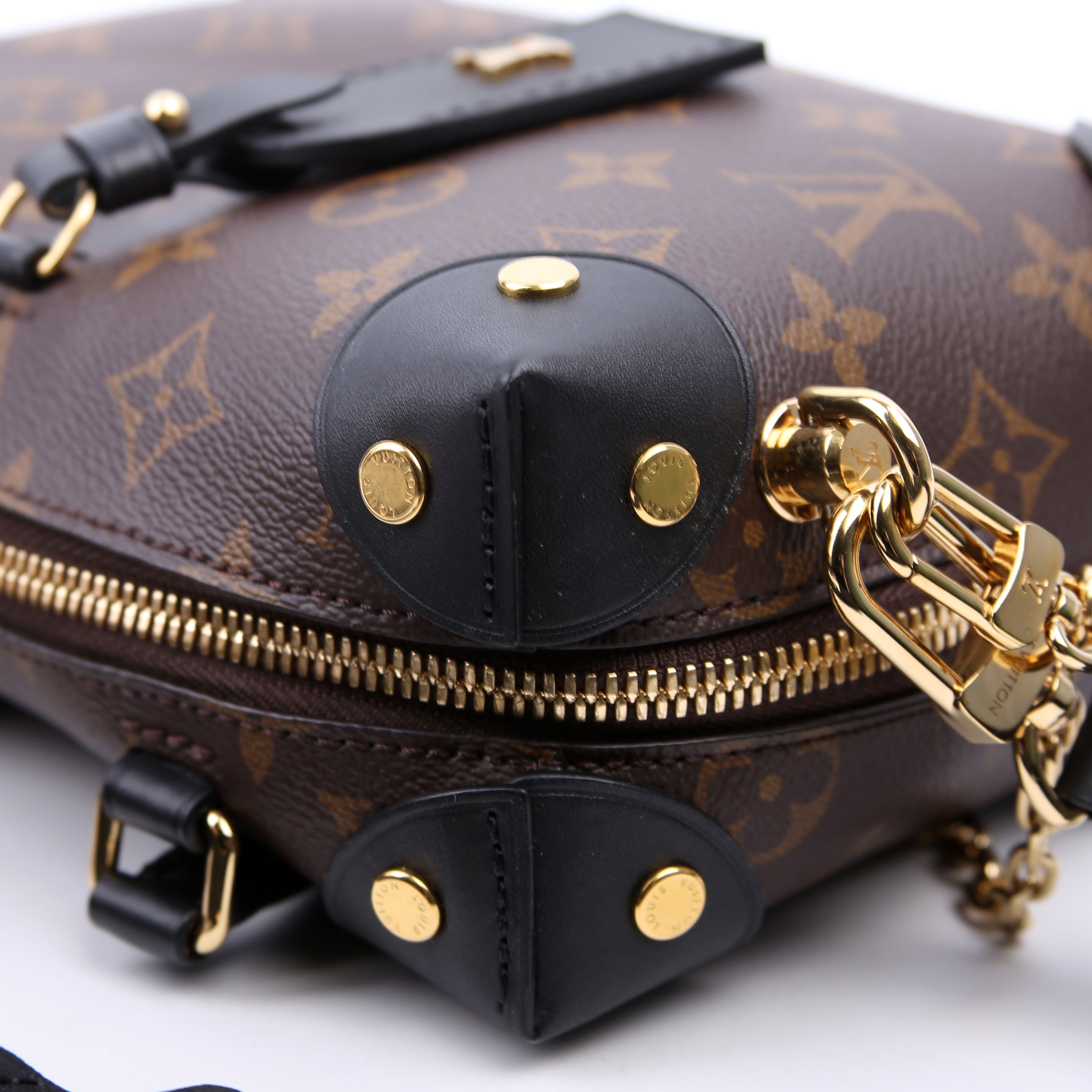 Petite Malle Souple Monogram Black/Brown