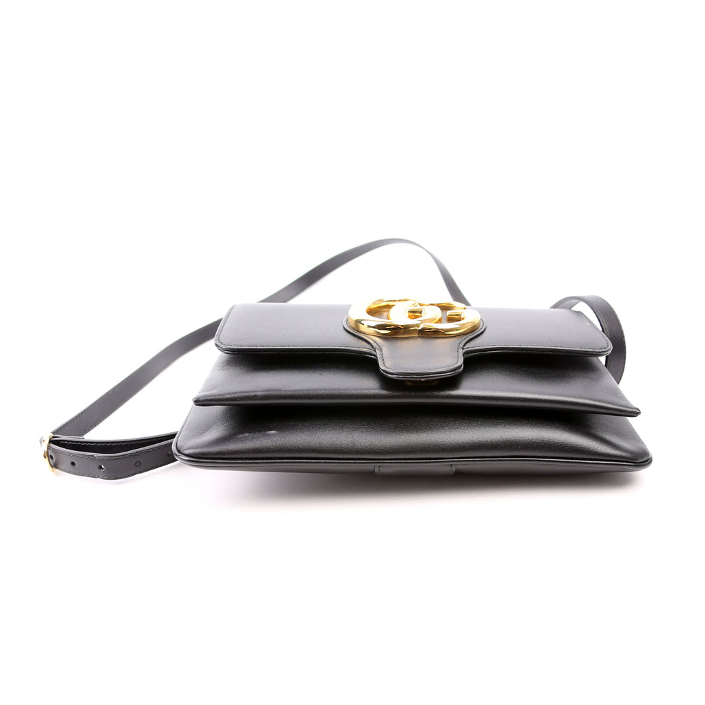550129 Arli Flap Small Calfskin Black