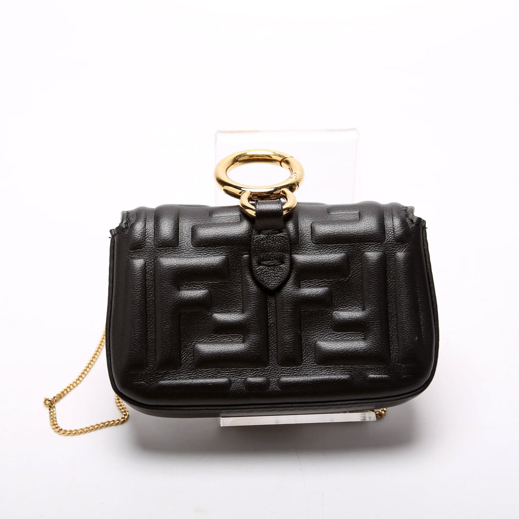 7AR844 Nano Baguette Charm Black