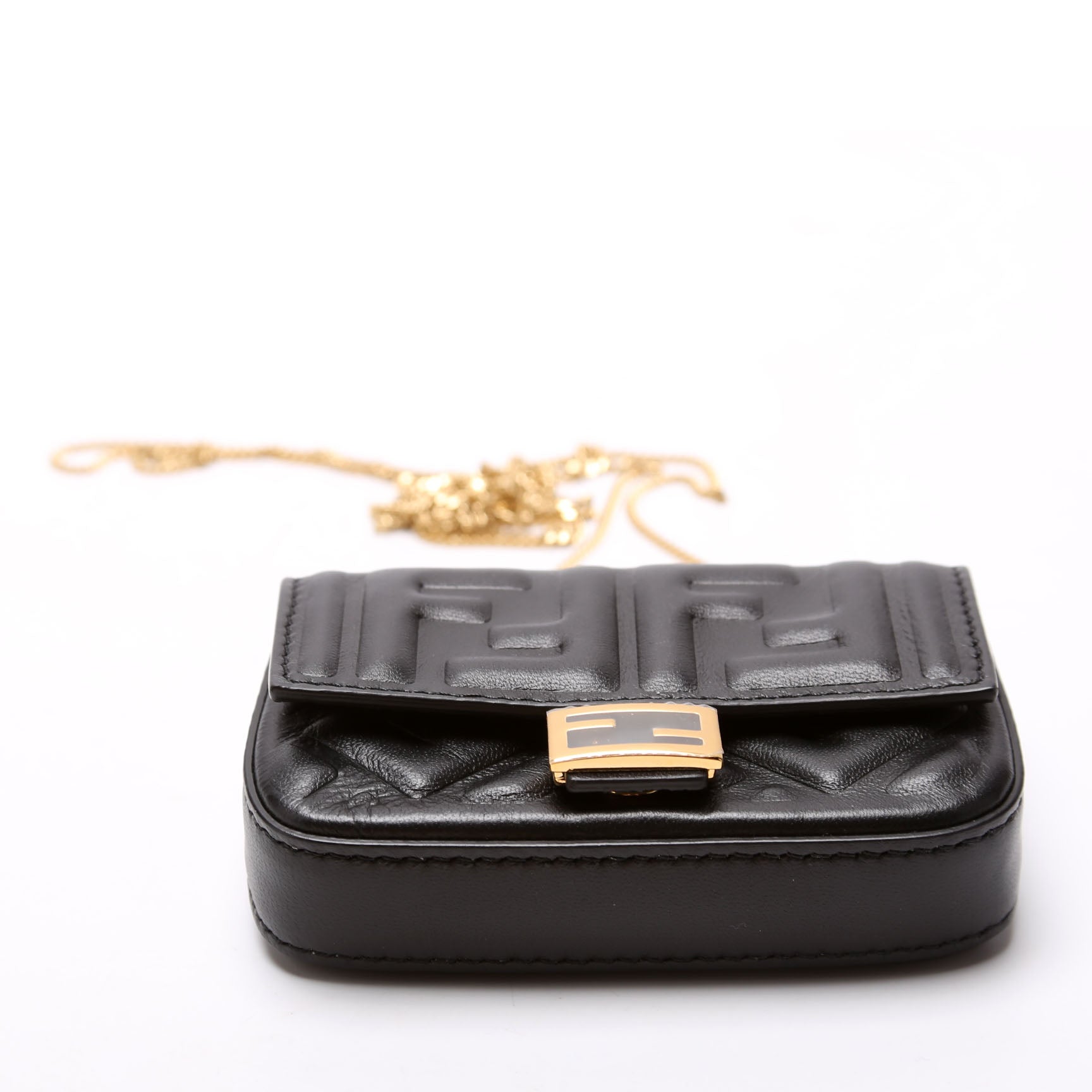 7AR844 Nano Baguette Charm Black