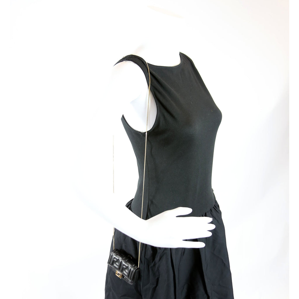 7AR844 Nano Baguette Charm Black