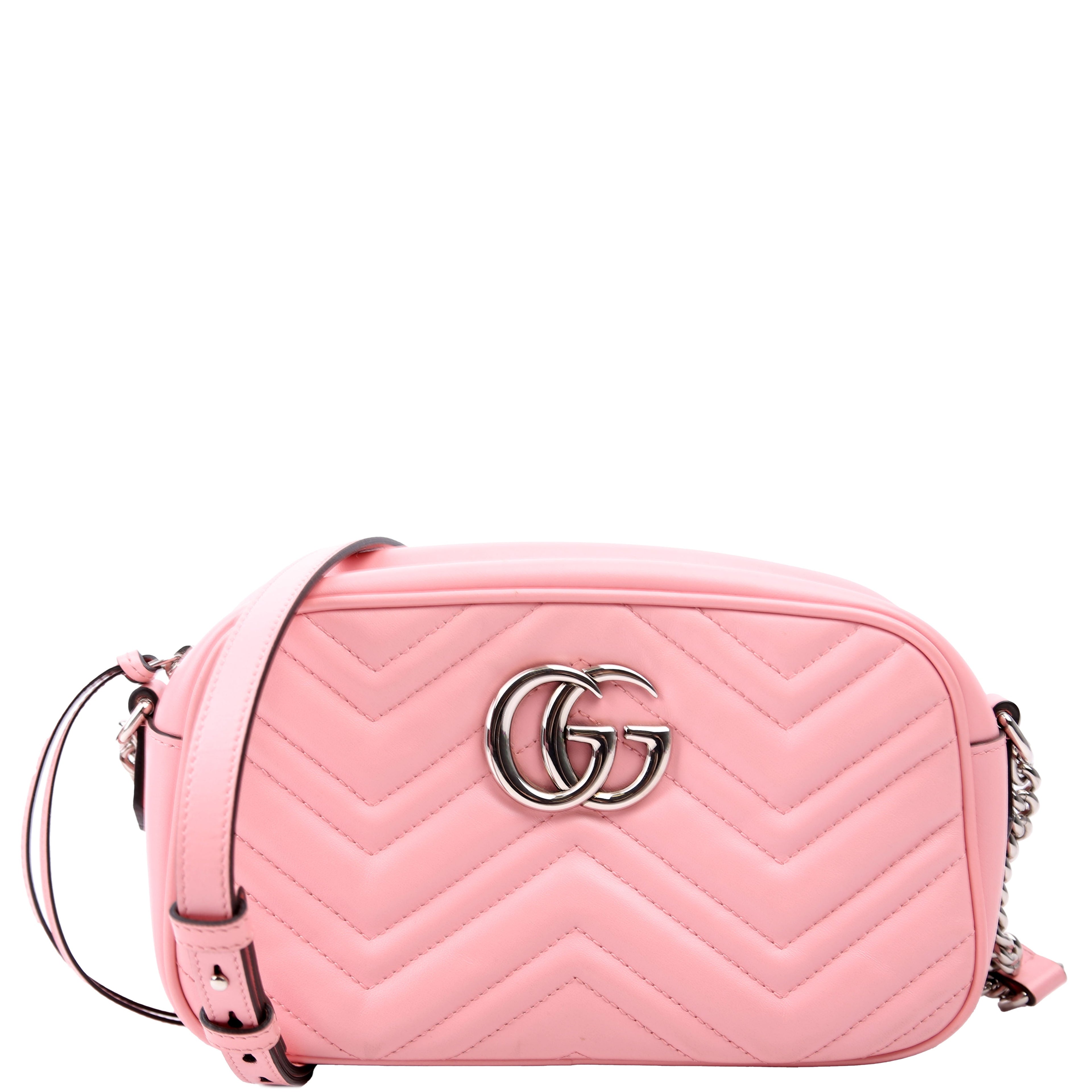 447632 Marmont Small Leather Camera Pink
