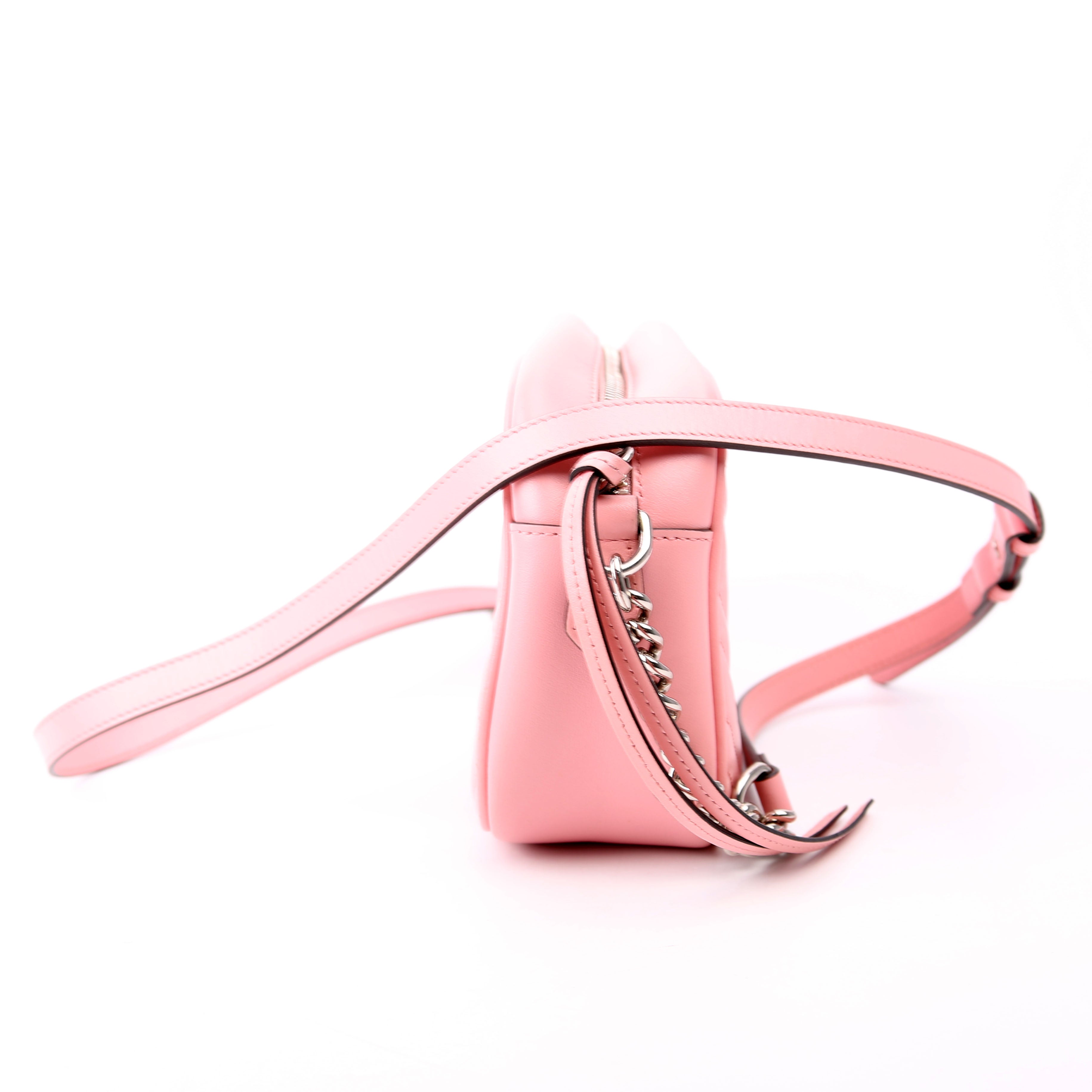 447632 Marmont Small Leather Camera Pink