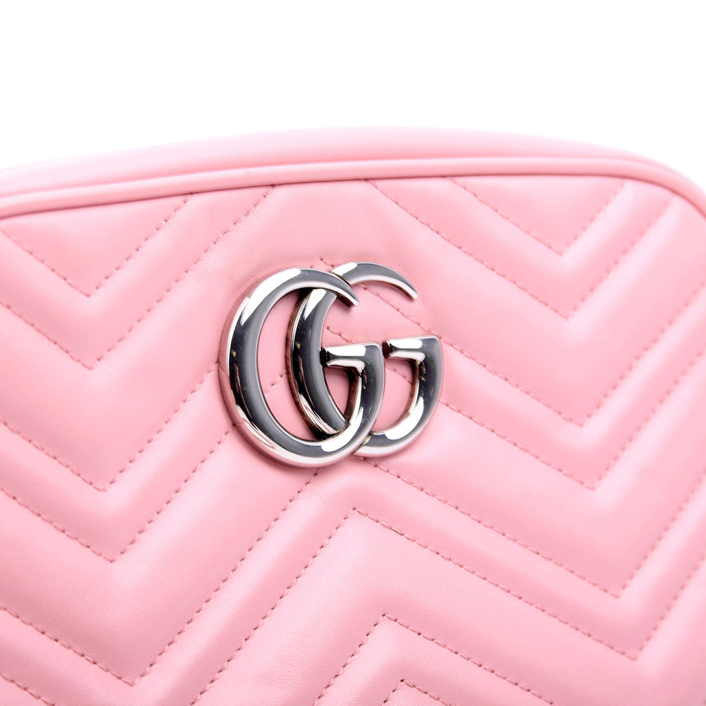 447632 Marmont Small Leather Camera Pink