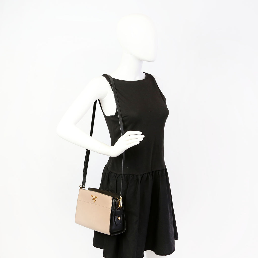 Esplanade Crossbody Tan/Black