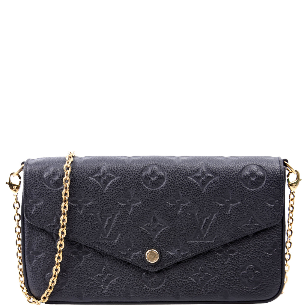 Pochette Felicie Empreinte Black