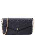 Pochette Felicie Empreinte Black