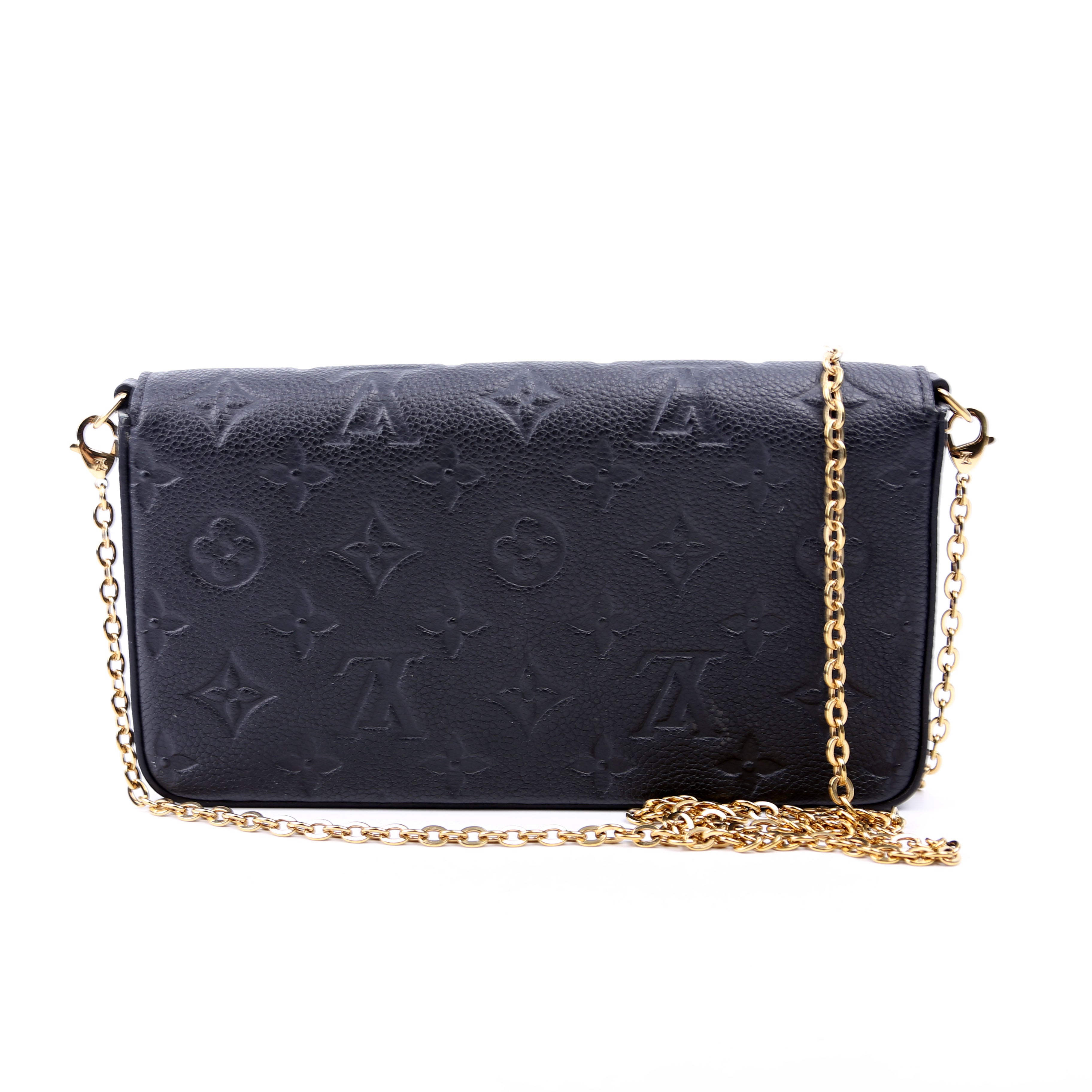 Pochette Felicie Empreinte Black