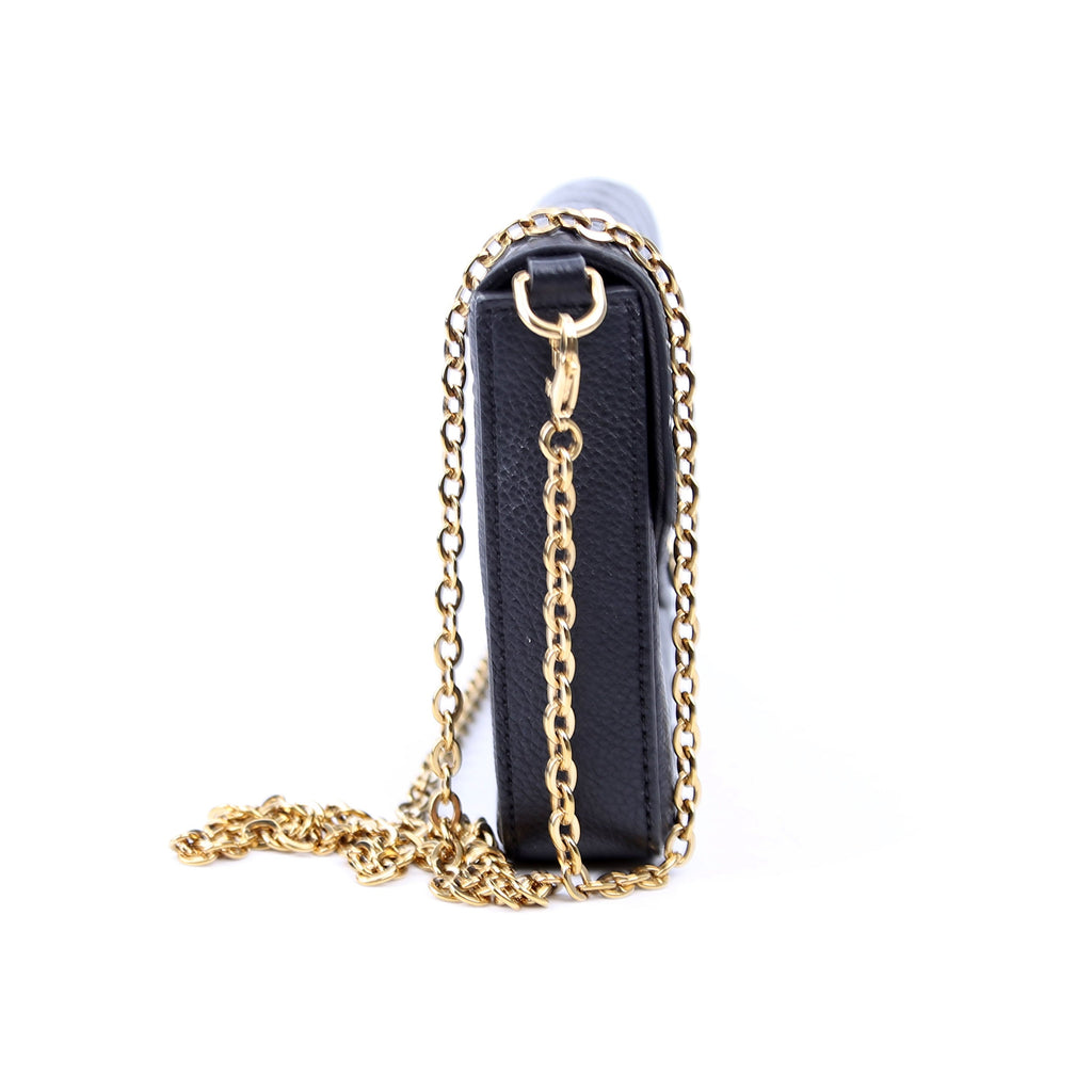 Pochette Felicie Empreinte Black