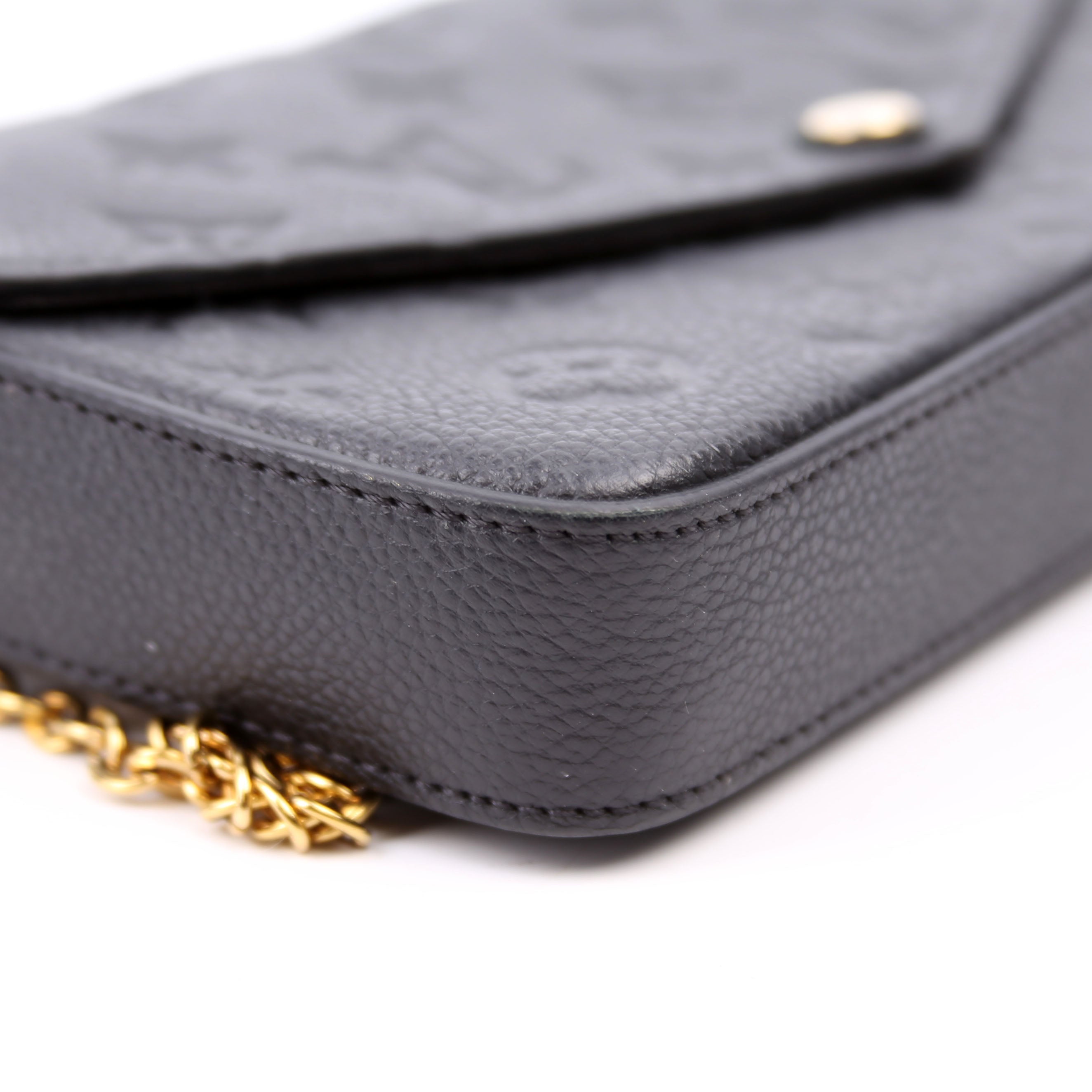 Pochette Felicie Empreinte Black