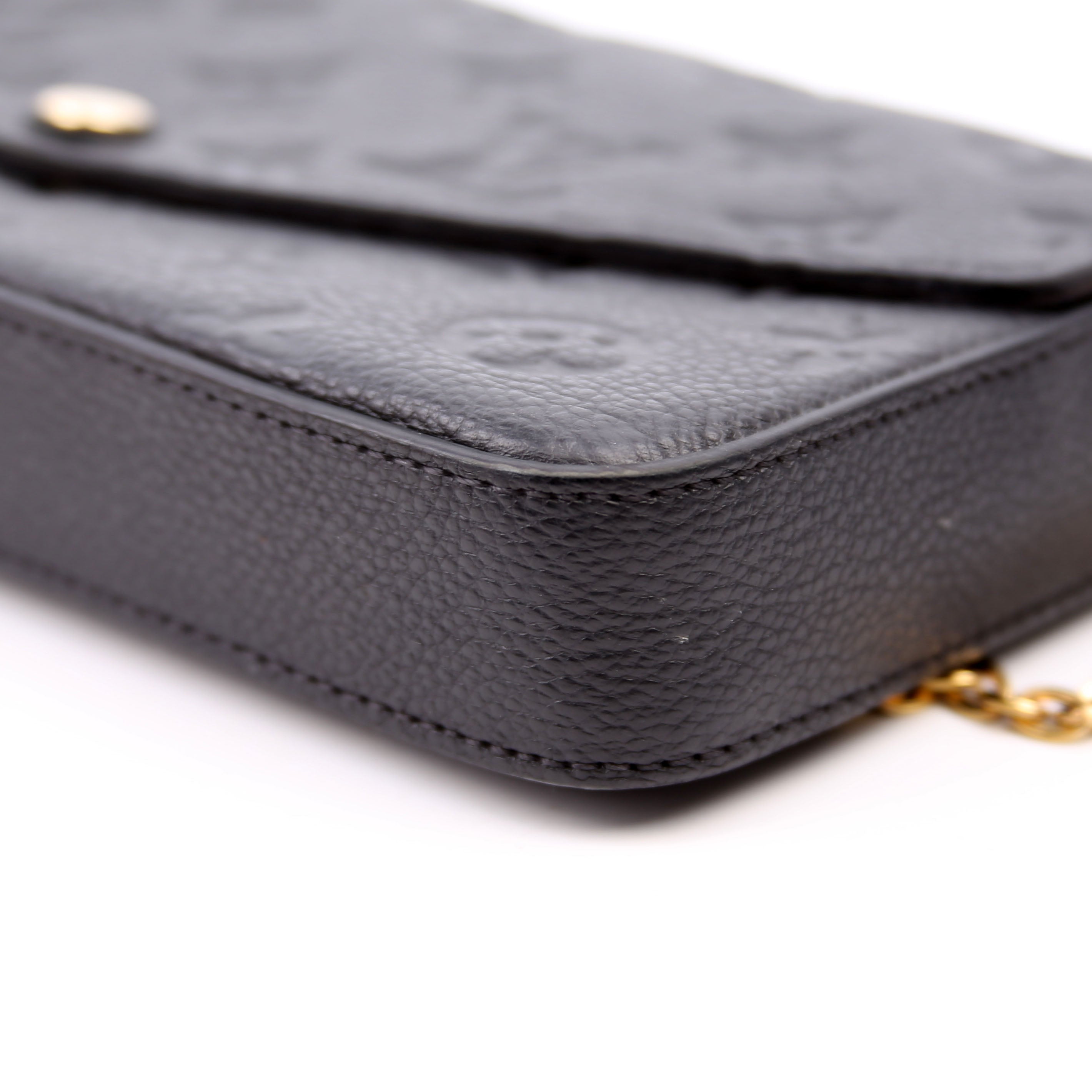 Pochette Felicie Empreinte Black