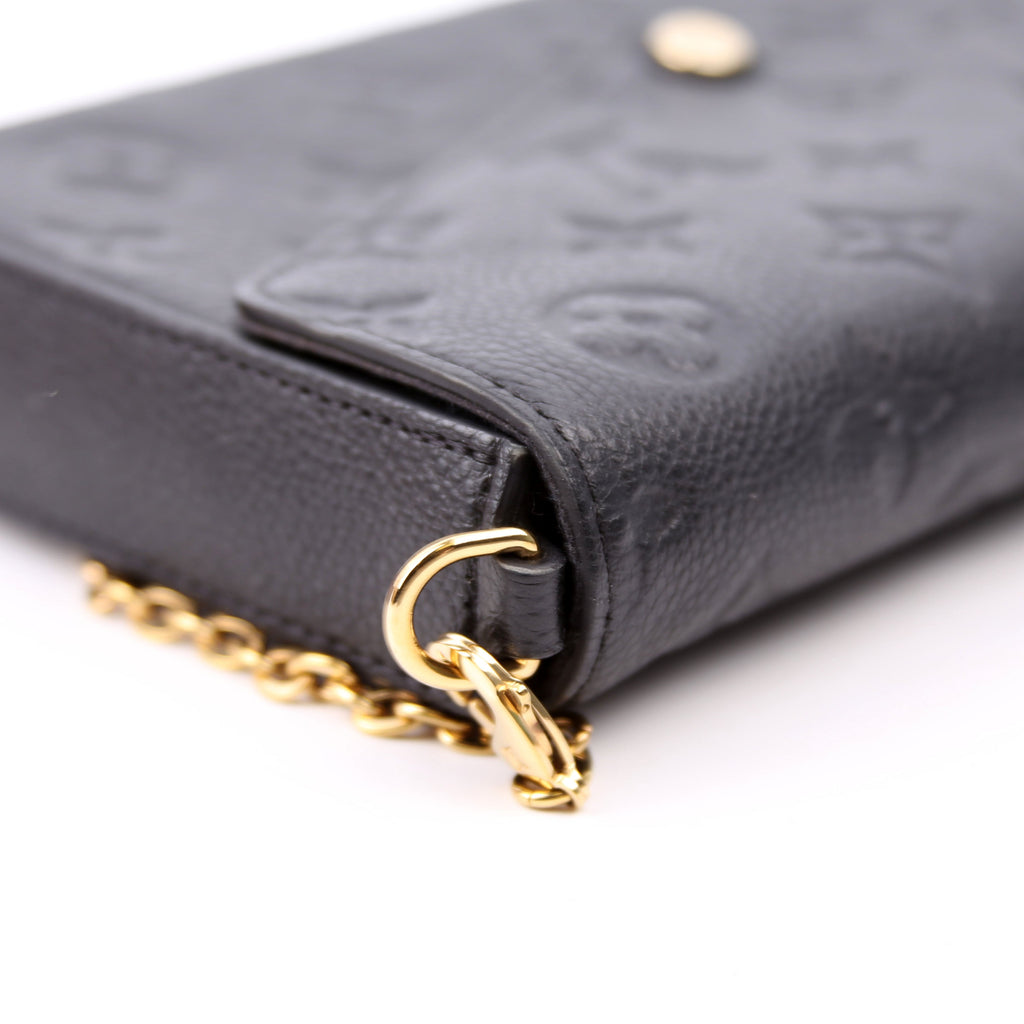 Pochette Felicie Empreinte Black