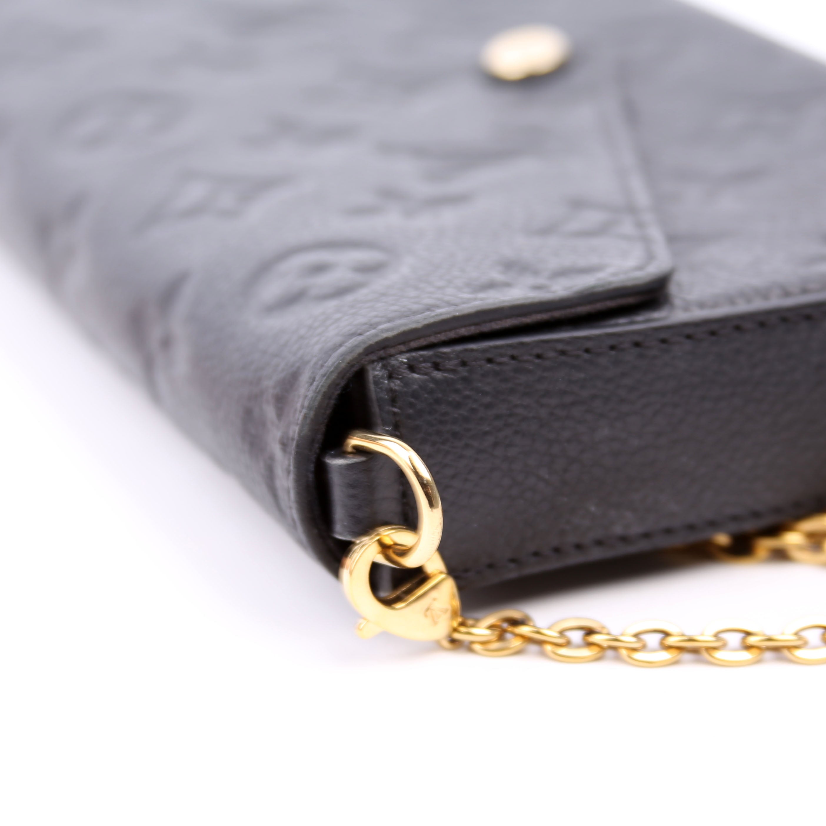 Pochette Felicie Empreinte Black