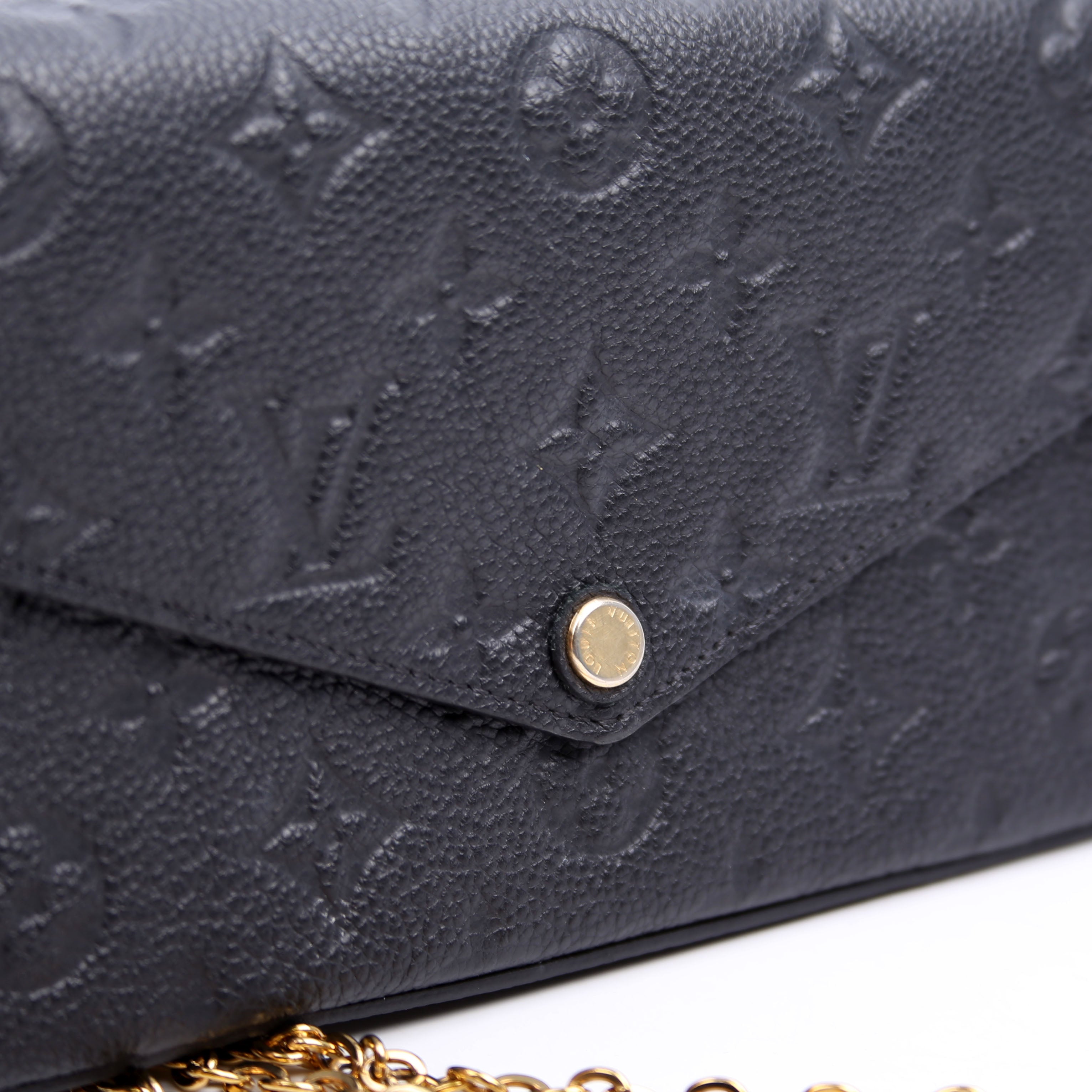 Pochette Felicie Empreinte Black
