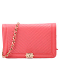 WOC Boy Chevron Lambskin Coral