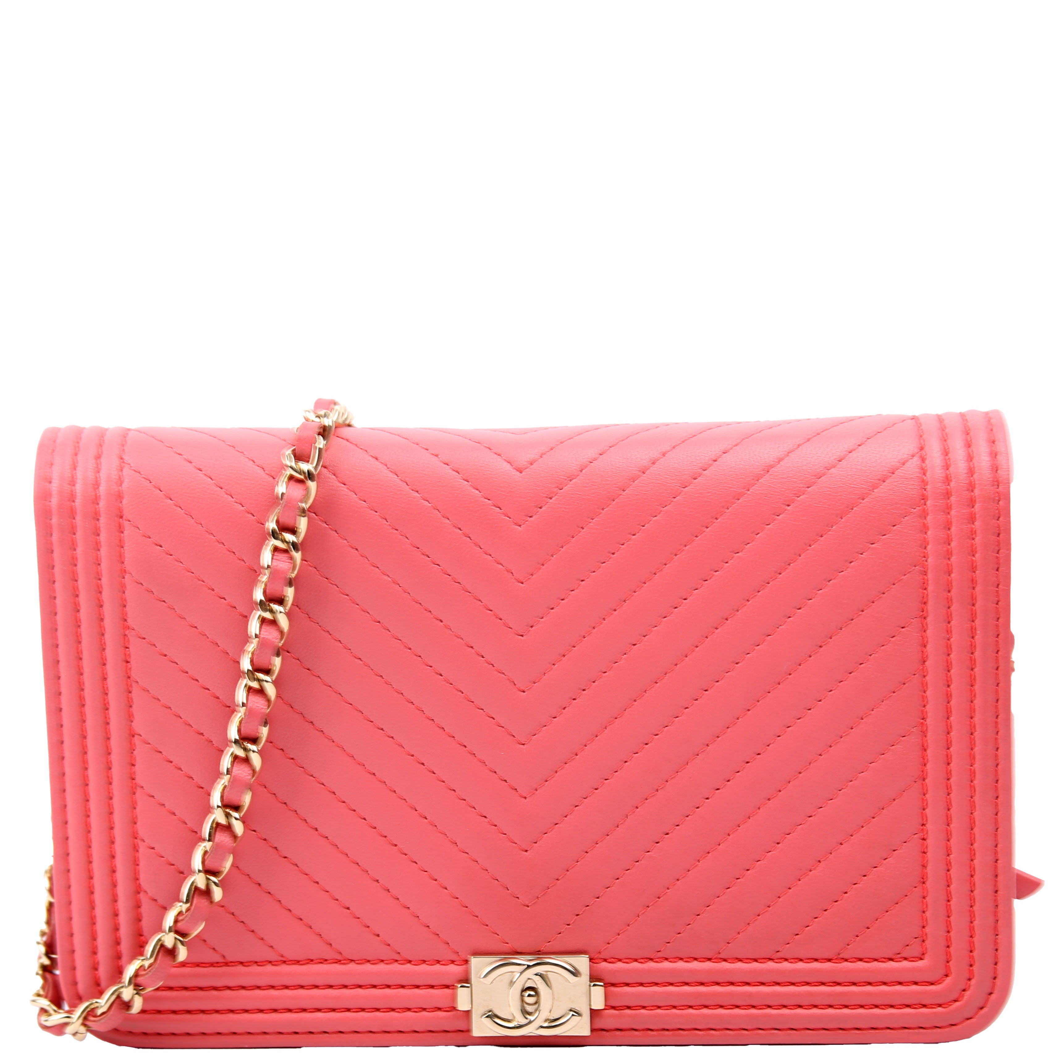 WOC Boy Chevron Lambskin Coral