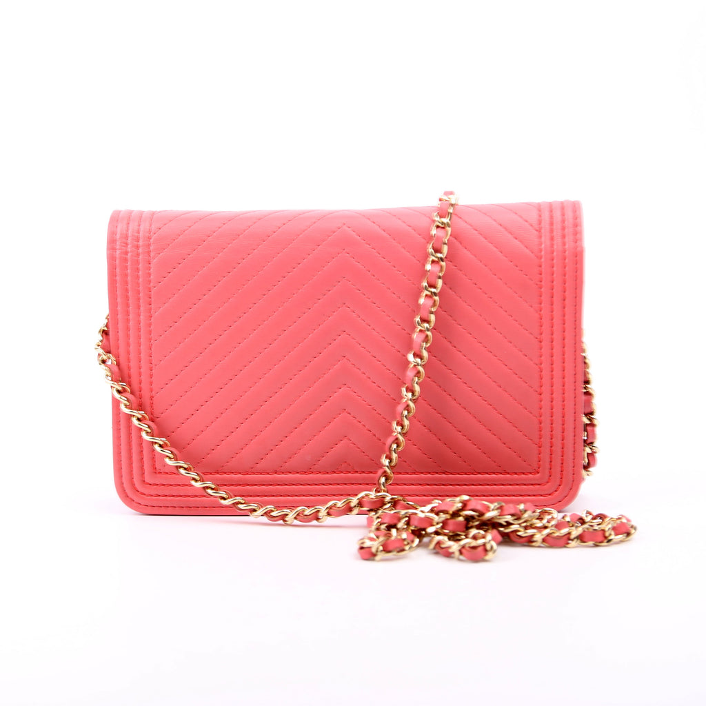 WOC Boy Chevron Lambskin Coral