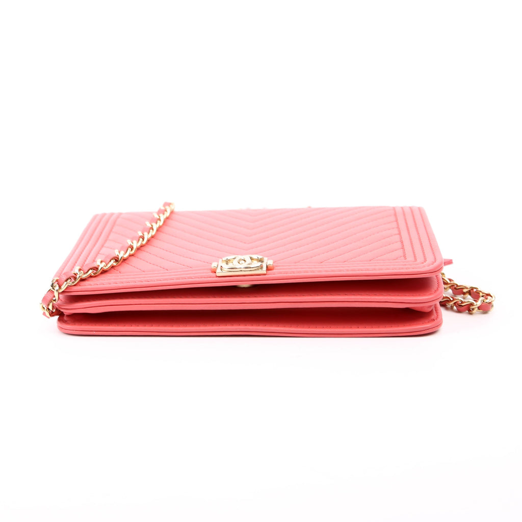 WOC Boy Chevron Lambskin Coral