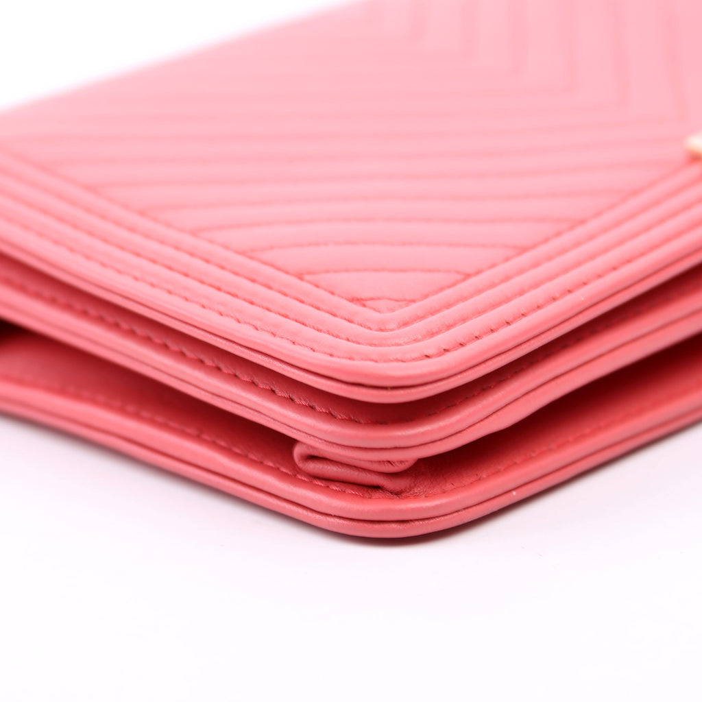 WOC Boy Chevron Lambskin Coral