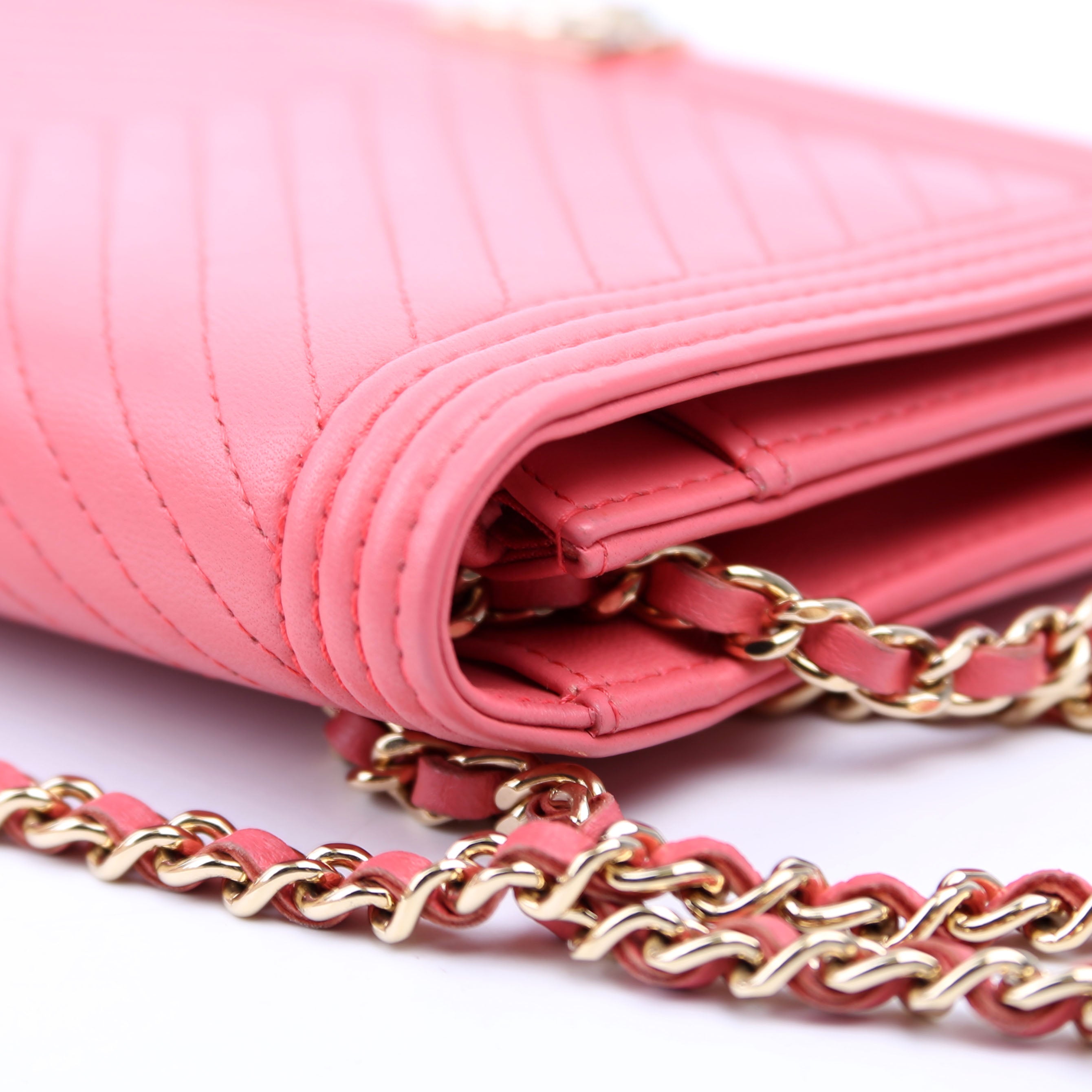 WOC Boy Chevron Lambskin Coral