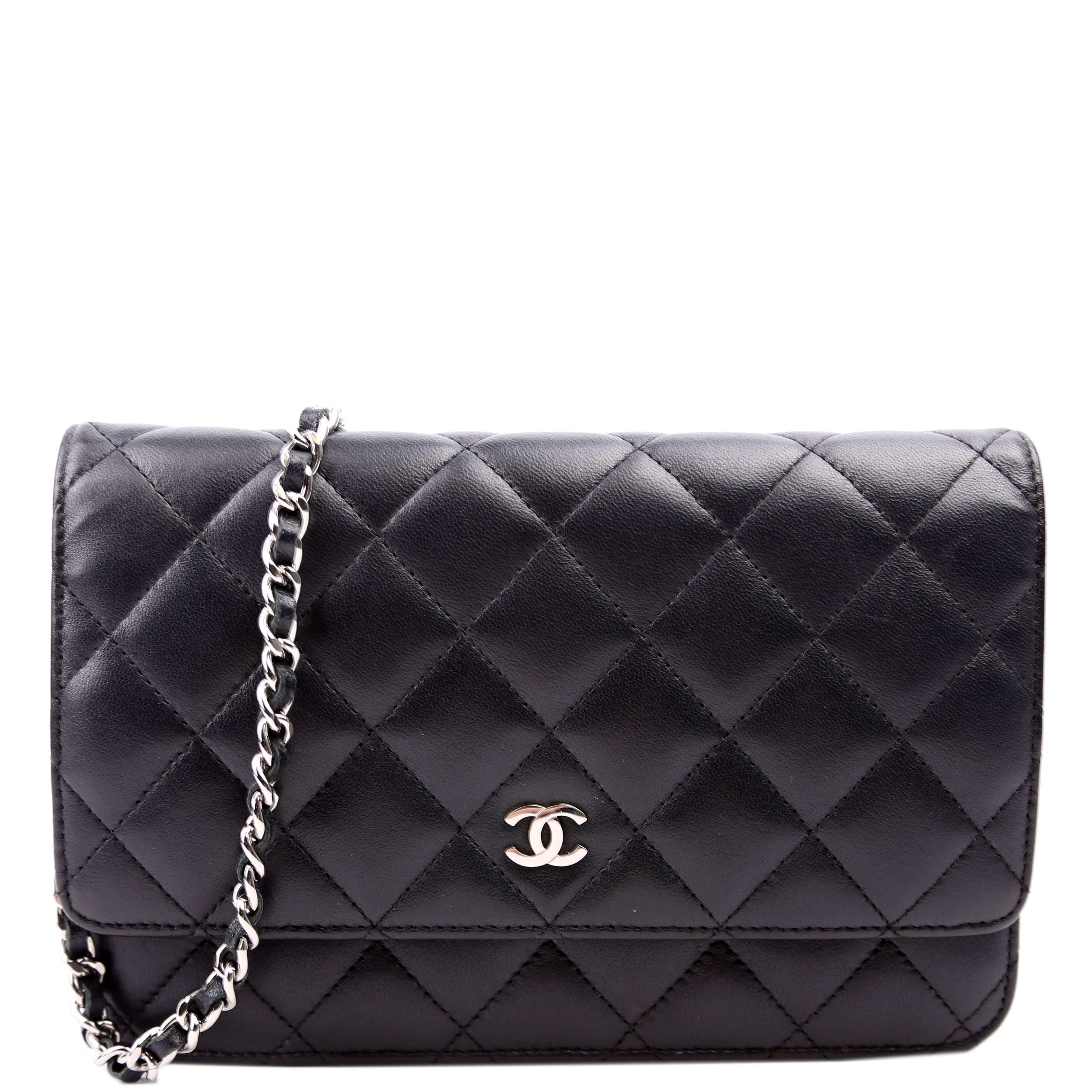 WOC Classic Quilted Lambskin Black