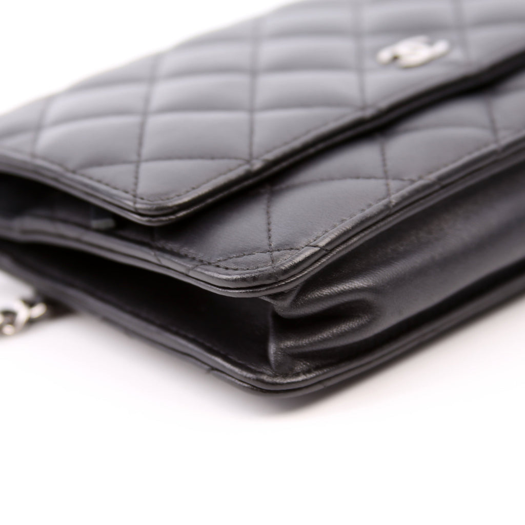 WOC Classic Quilted Lambskin Black