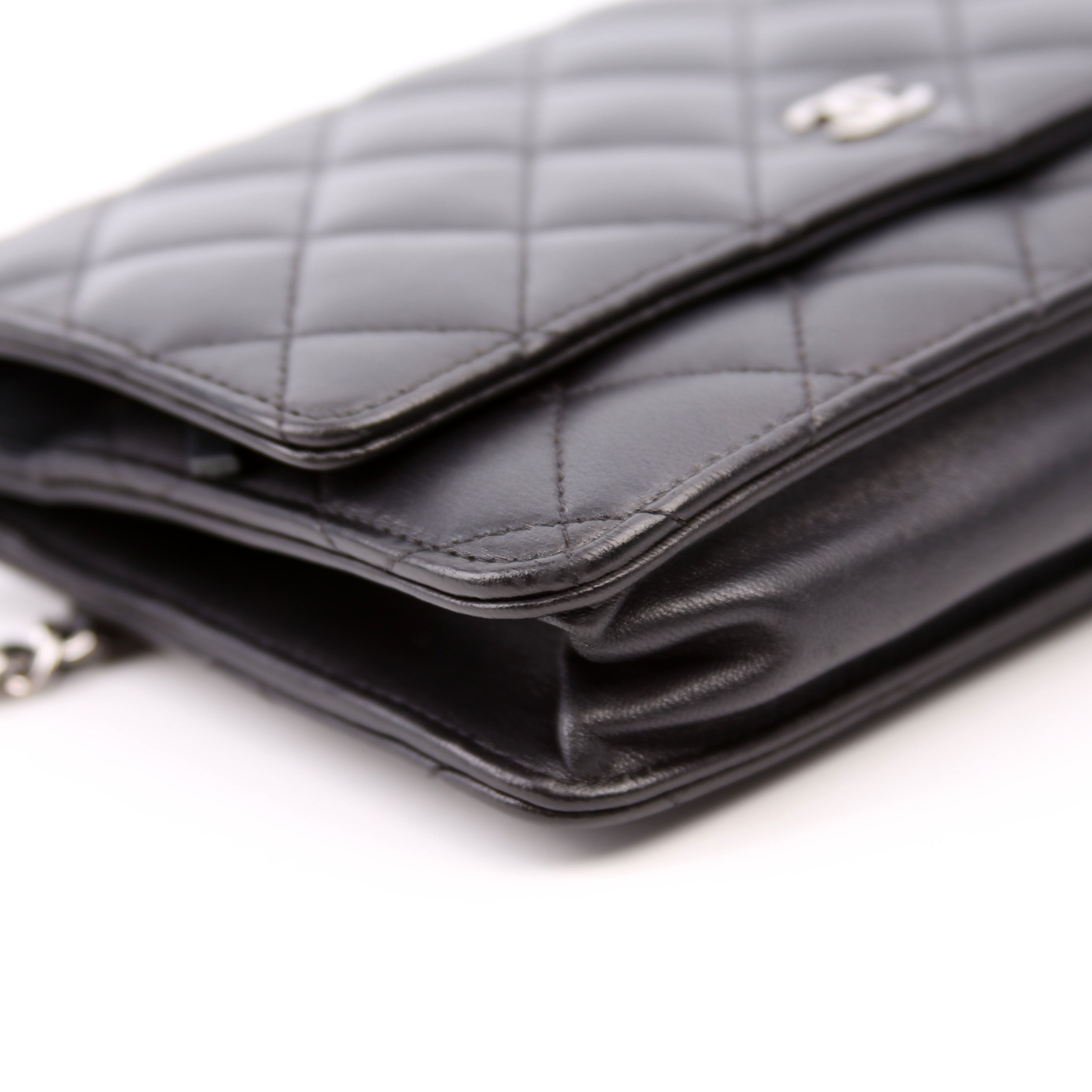WOC Classic Quilted Lambskin Black