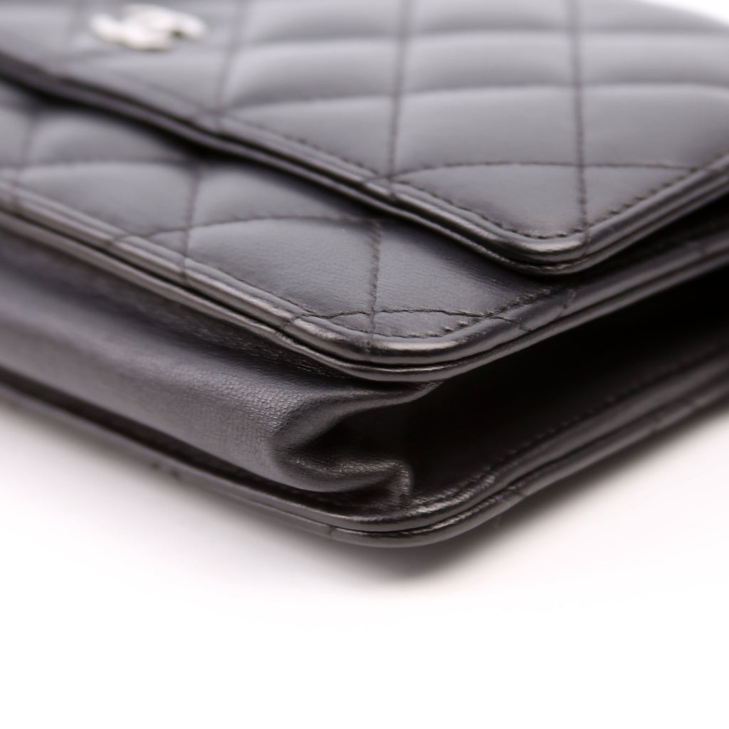 WOC Classic Quilted Lambskin Black