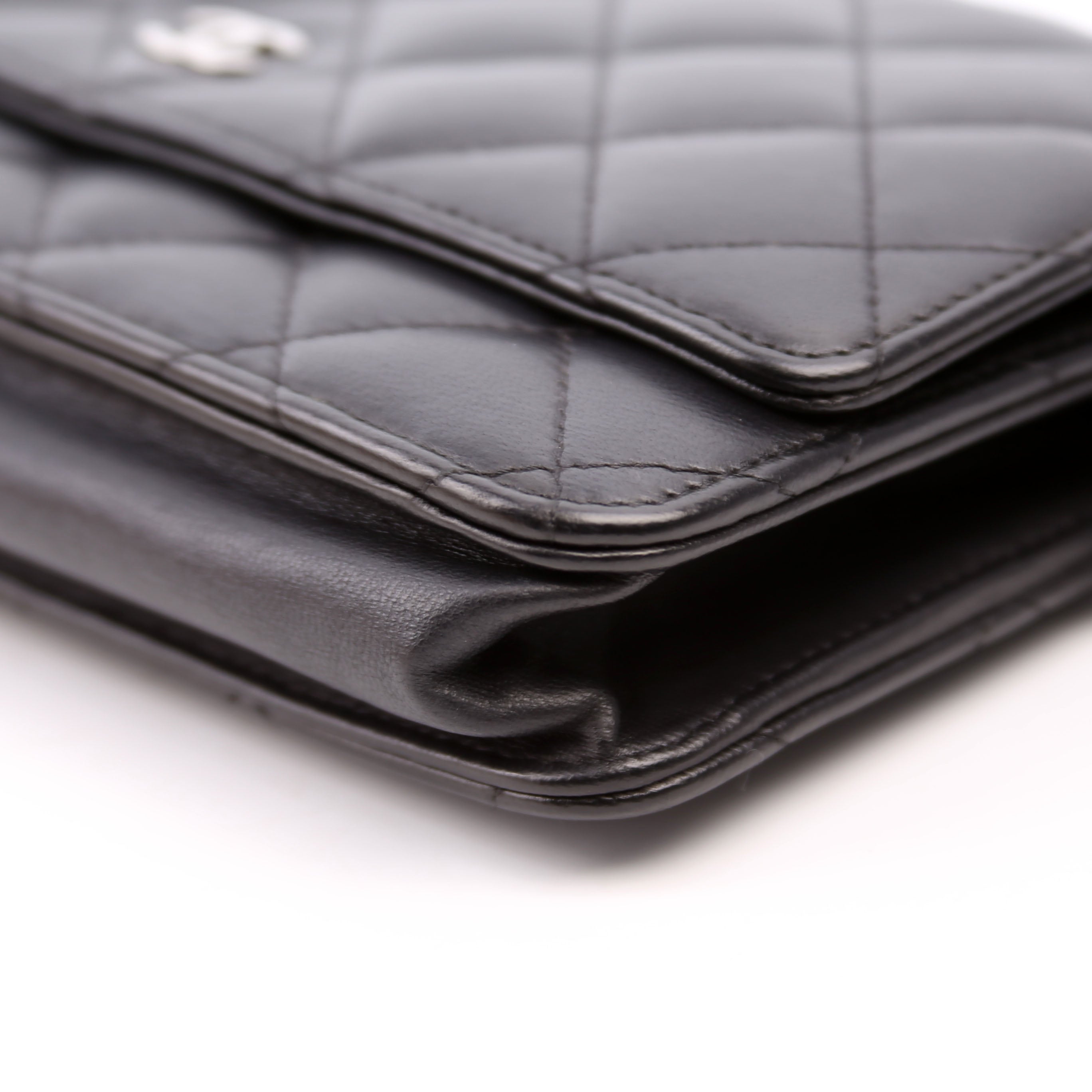 WOC Classic Quilted Lambskin Black