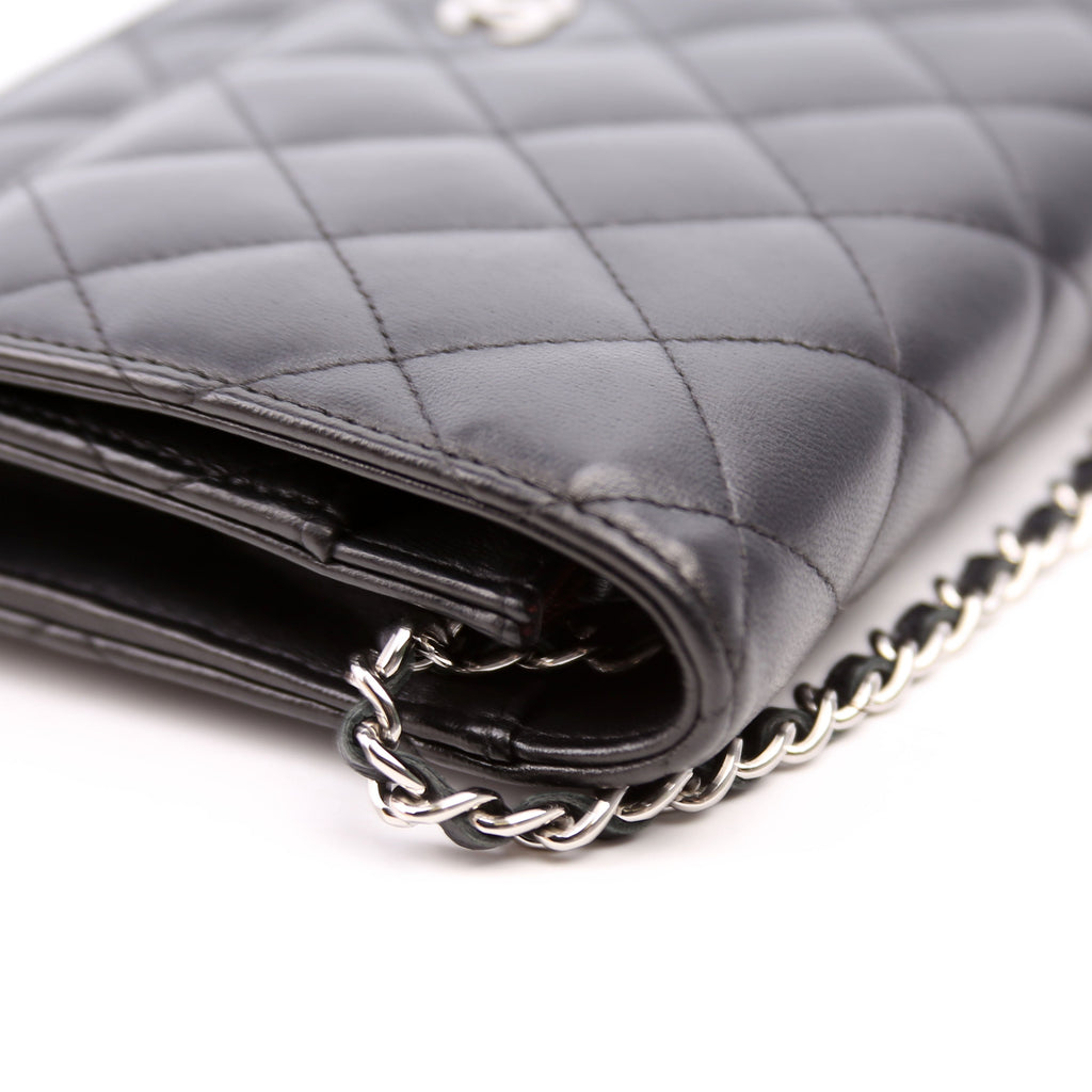 WOC Classic Quilted Lambskin Black