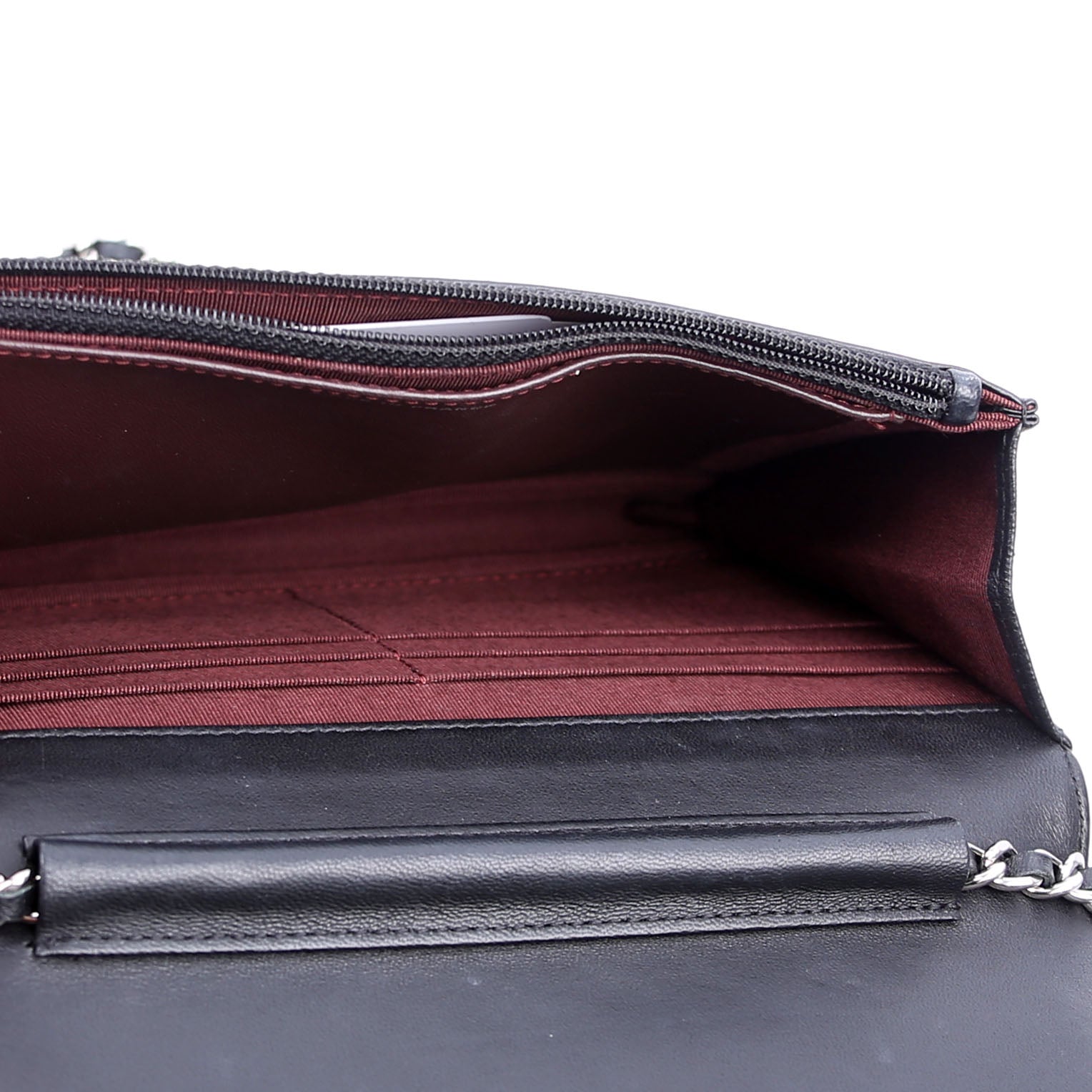 WOC Classic Quilted Lambskin Black
