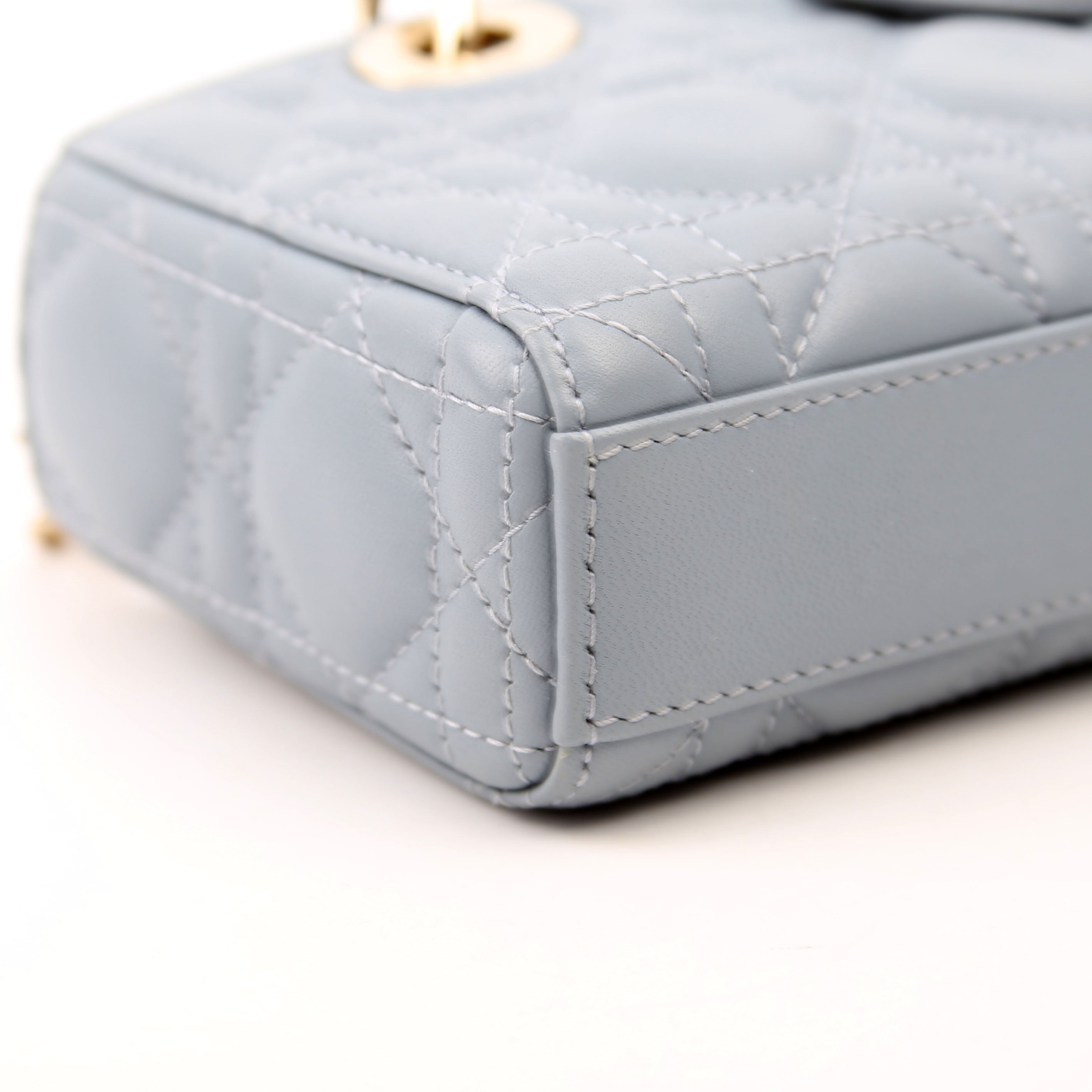 Lady D-Joy Micro Lambskin Blue
