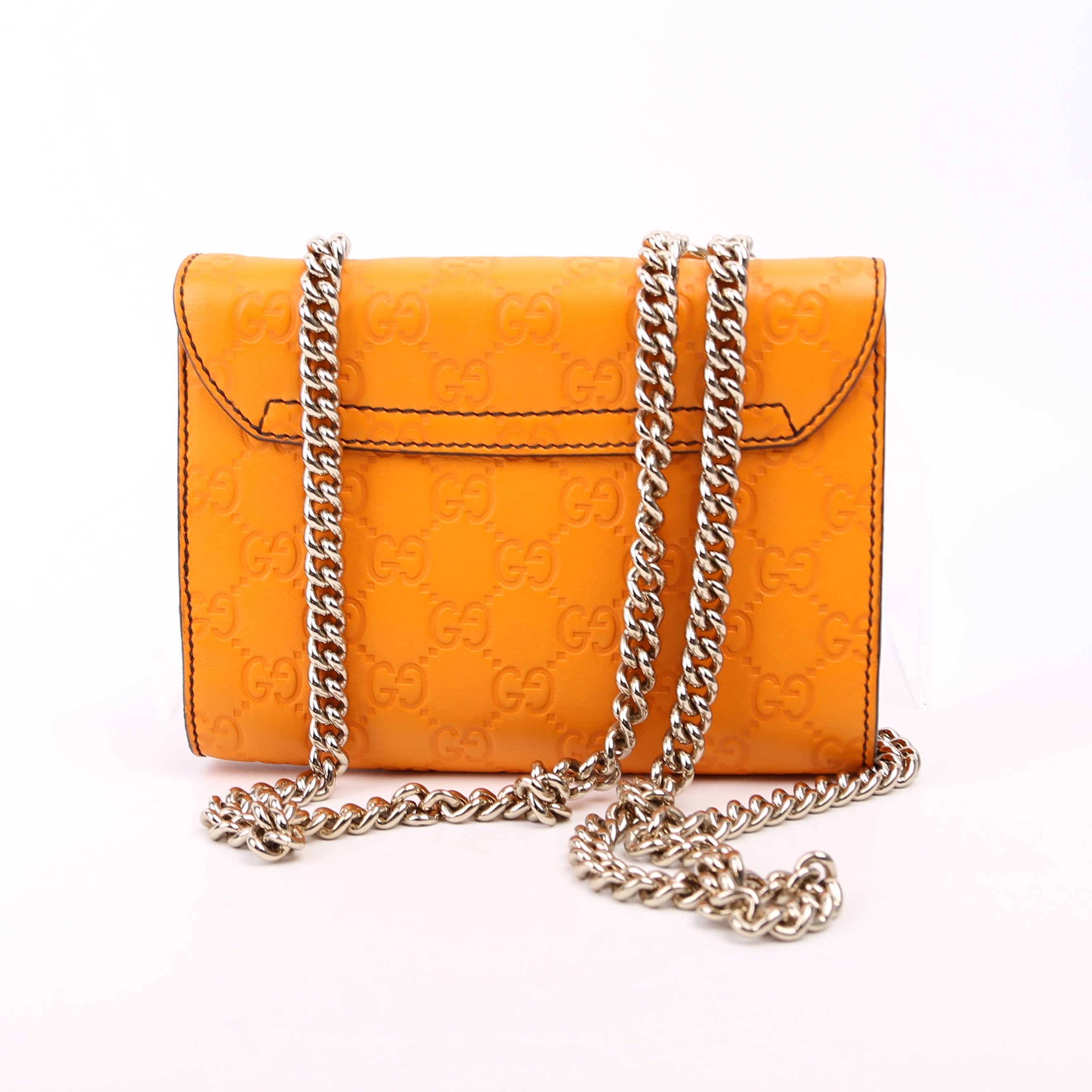 Gucci 369622 Guccissima Mini Emily Shoulder Orange