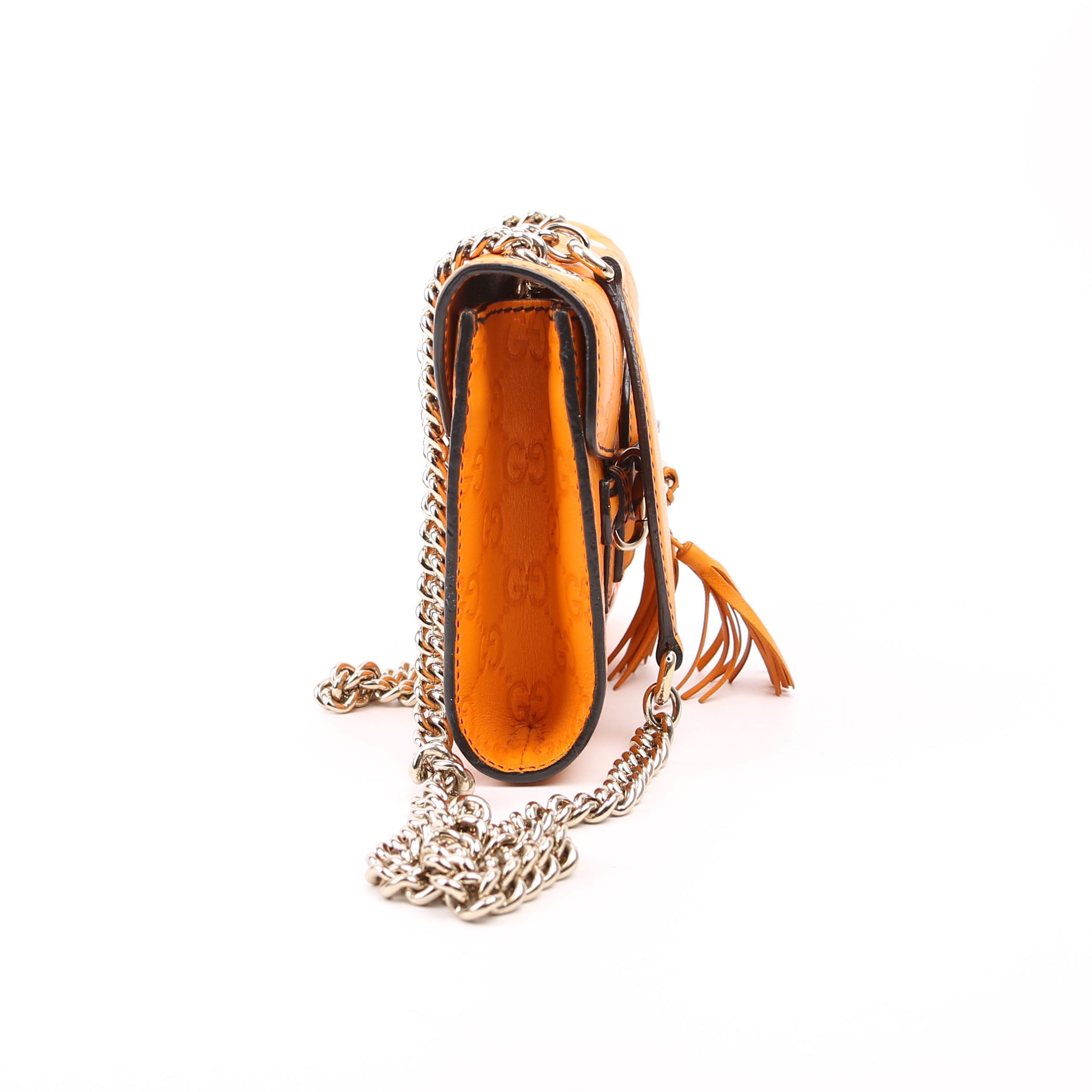 Gucci 369622 Guccissima Mini Emily Shoulder Orange