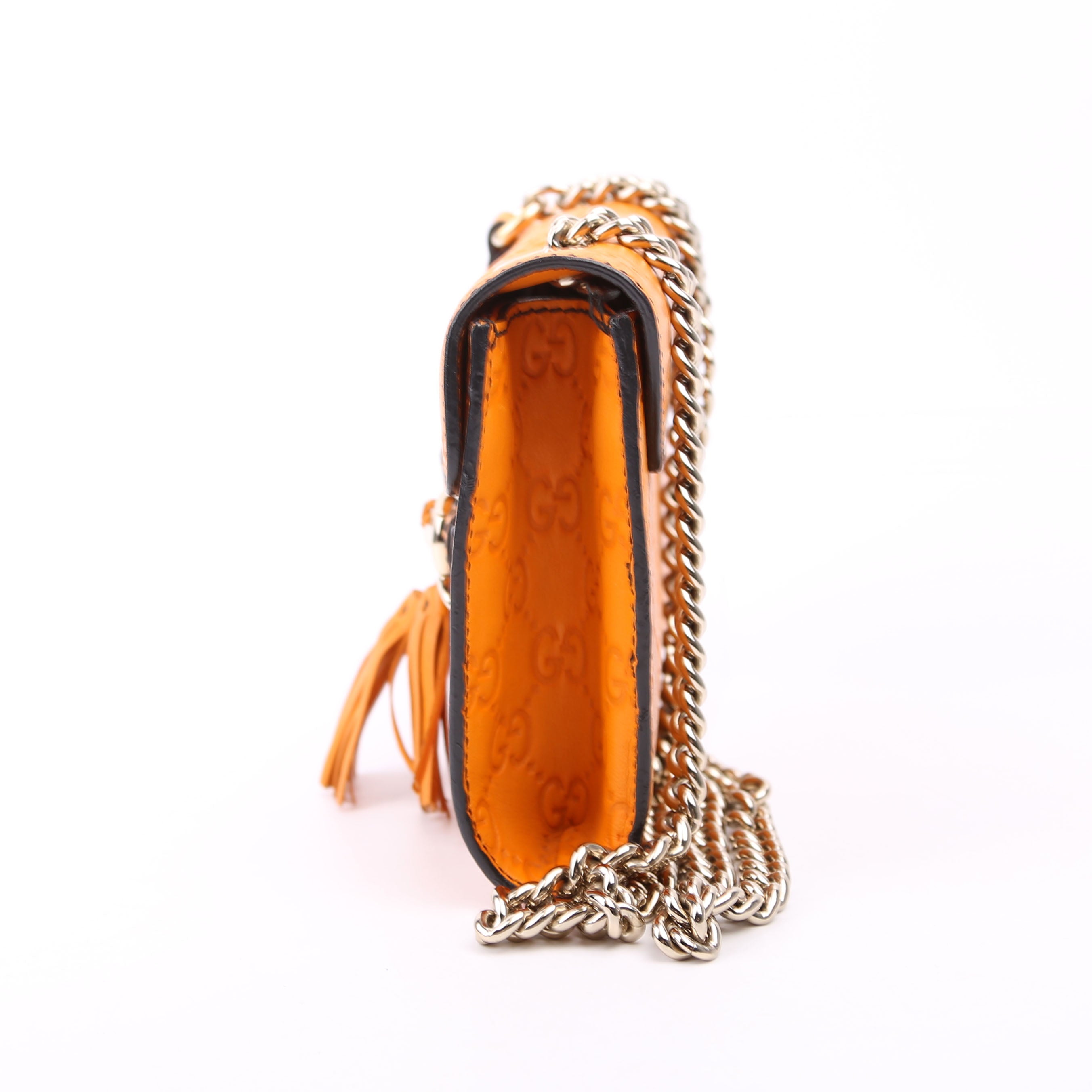 Gucci 369622 Guccissima Mini Emily Shoulder Orange